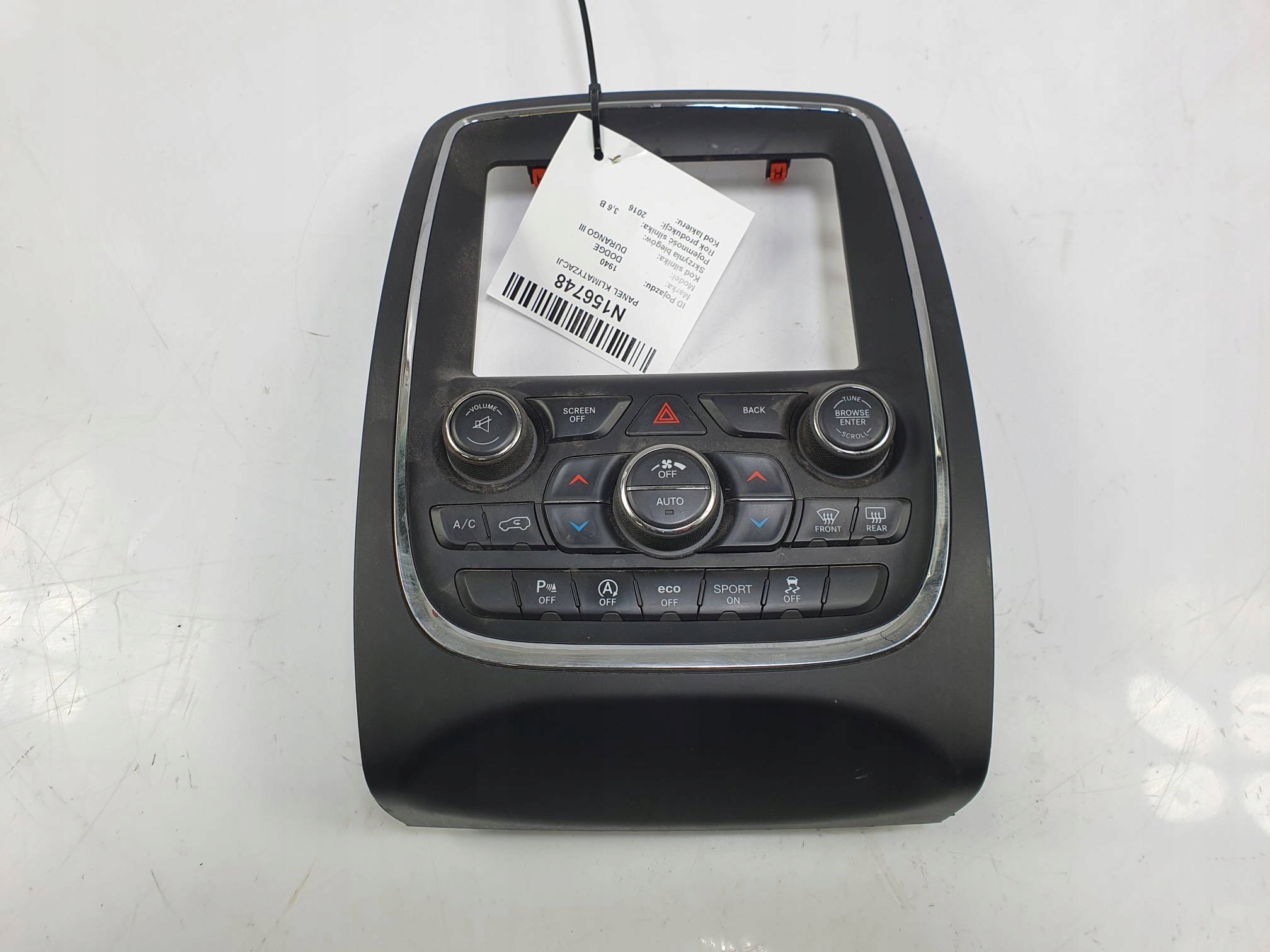 PANEL klimaanlage 68253735AG DODGE DURANGO III