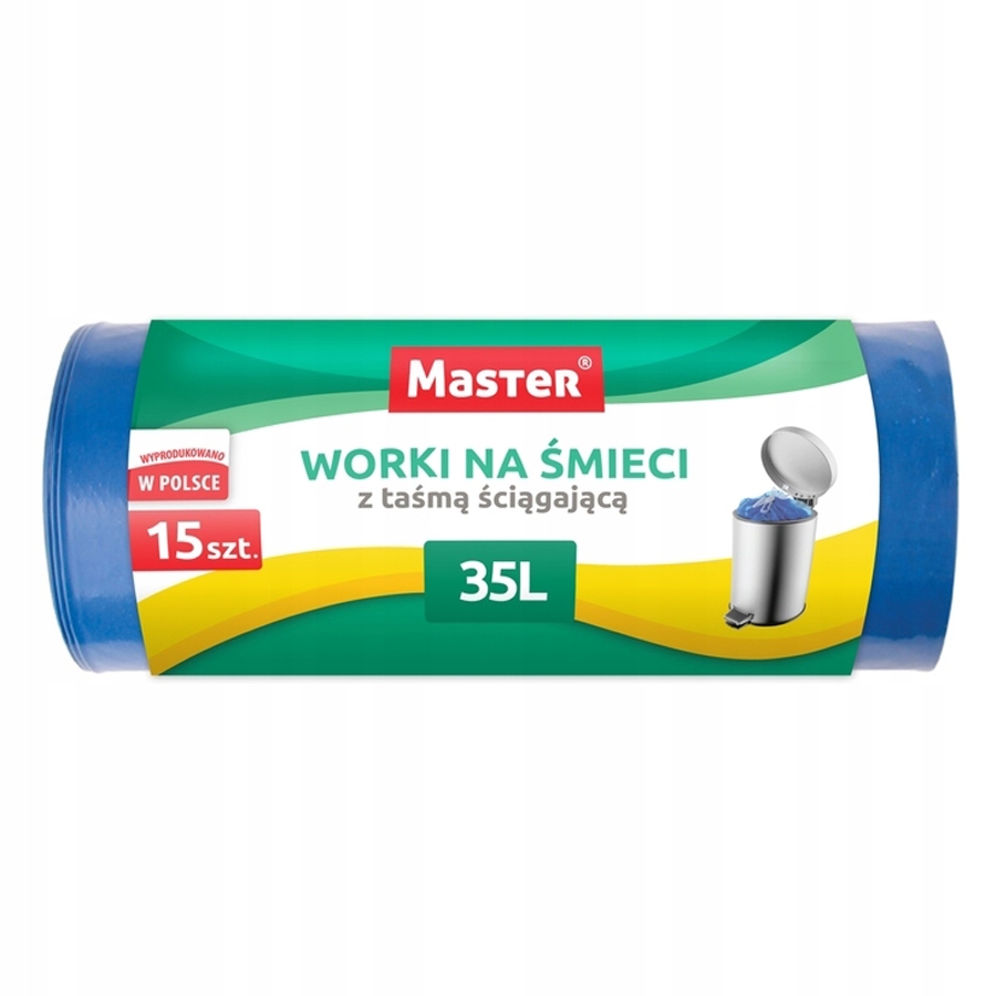 

Worki Na Odpady Śmieci Taśma Niebieskie 35L 15SZT
