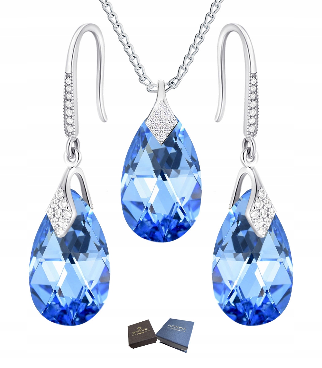 Stříbrná Sada Šperků Stříbro 925 Náušnice Přívěsek s Ozdobou Zirkony