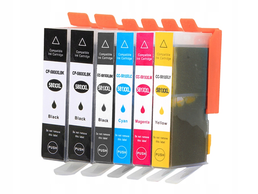 

6X Tusze Do Canon Pixma TS6250 TS6251 2X Czarny