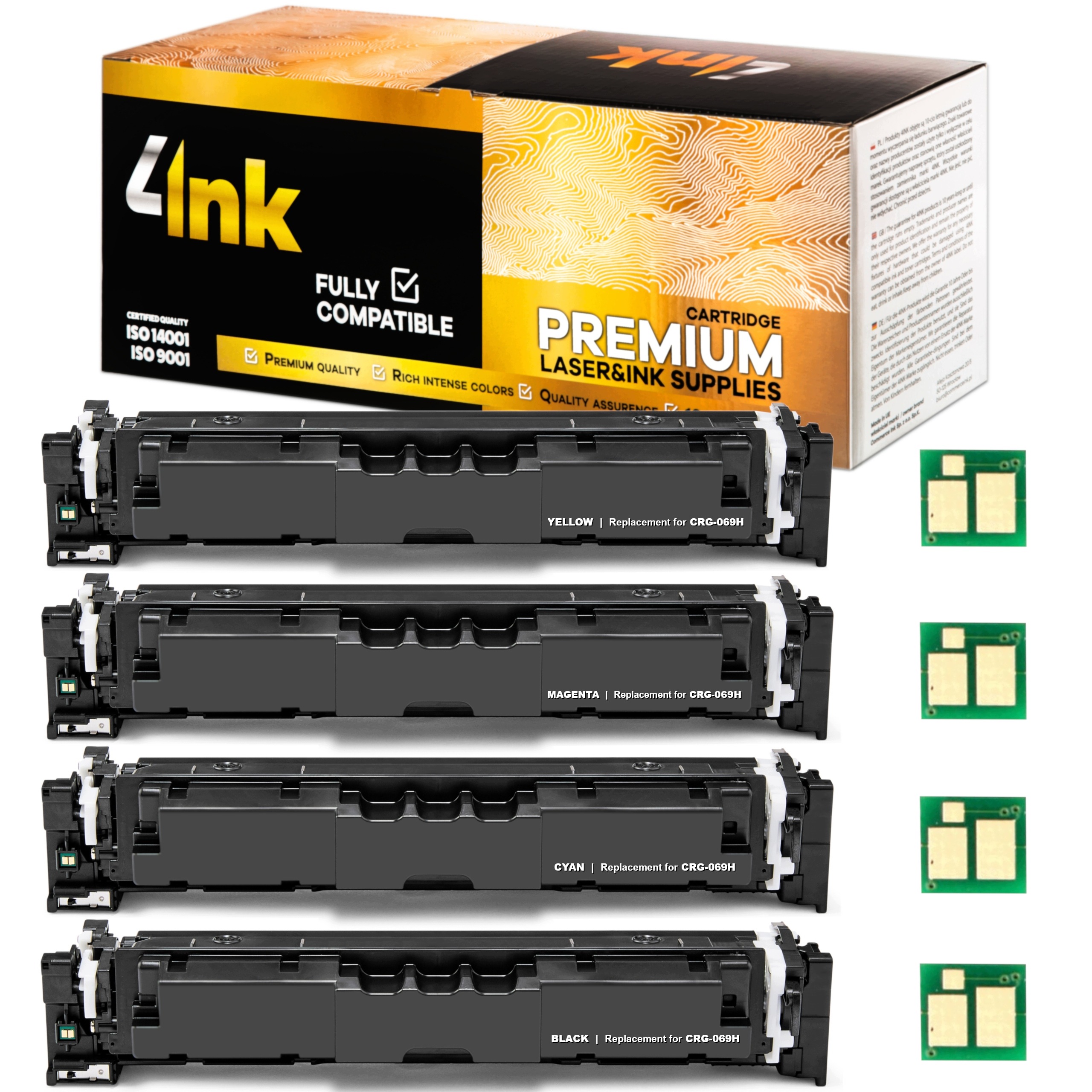 Toner CRG-069H XL Pro Tiskárnu Canon i-SENSYS MF752Cdw MF754Cdw LBP673Cdw