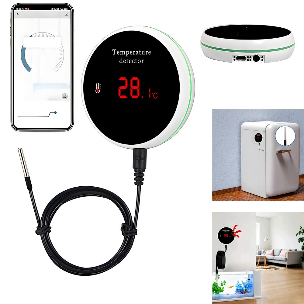 Smart WiFi teploměr s vodotěsnou sondou Snímač teploty