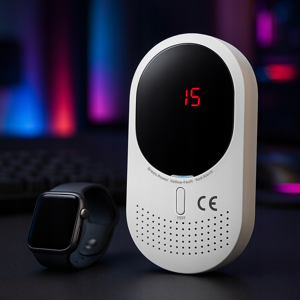 Czujnik Czadu Gazu Ziemnego Detektor Tlenku Węgla CERTYFIKOWANY 85dB LCD Kod producenta JKD_815COM