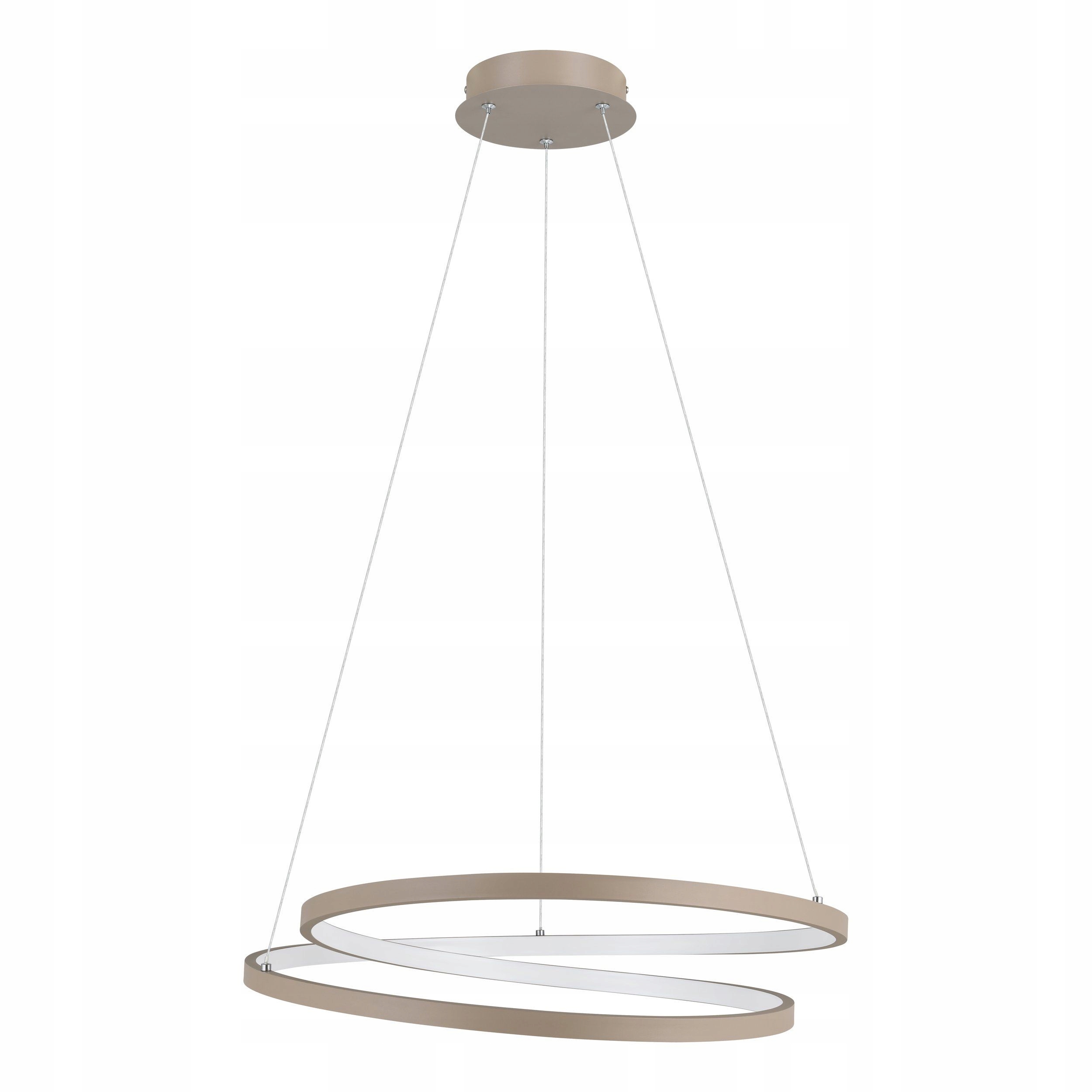 Lampa wisząca Led kolor piaskowy 55cm Pierścienie Eglo Ruotale 901139