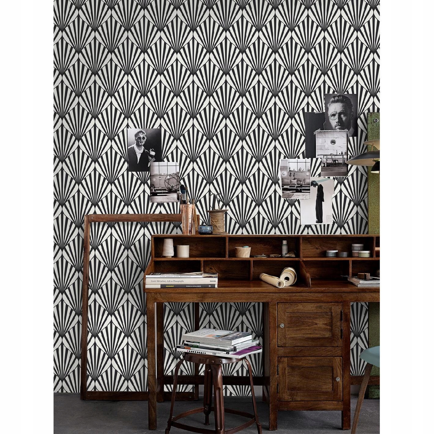 

Fototapeta Geometryczny szary i biały wzór 208x146