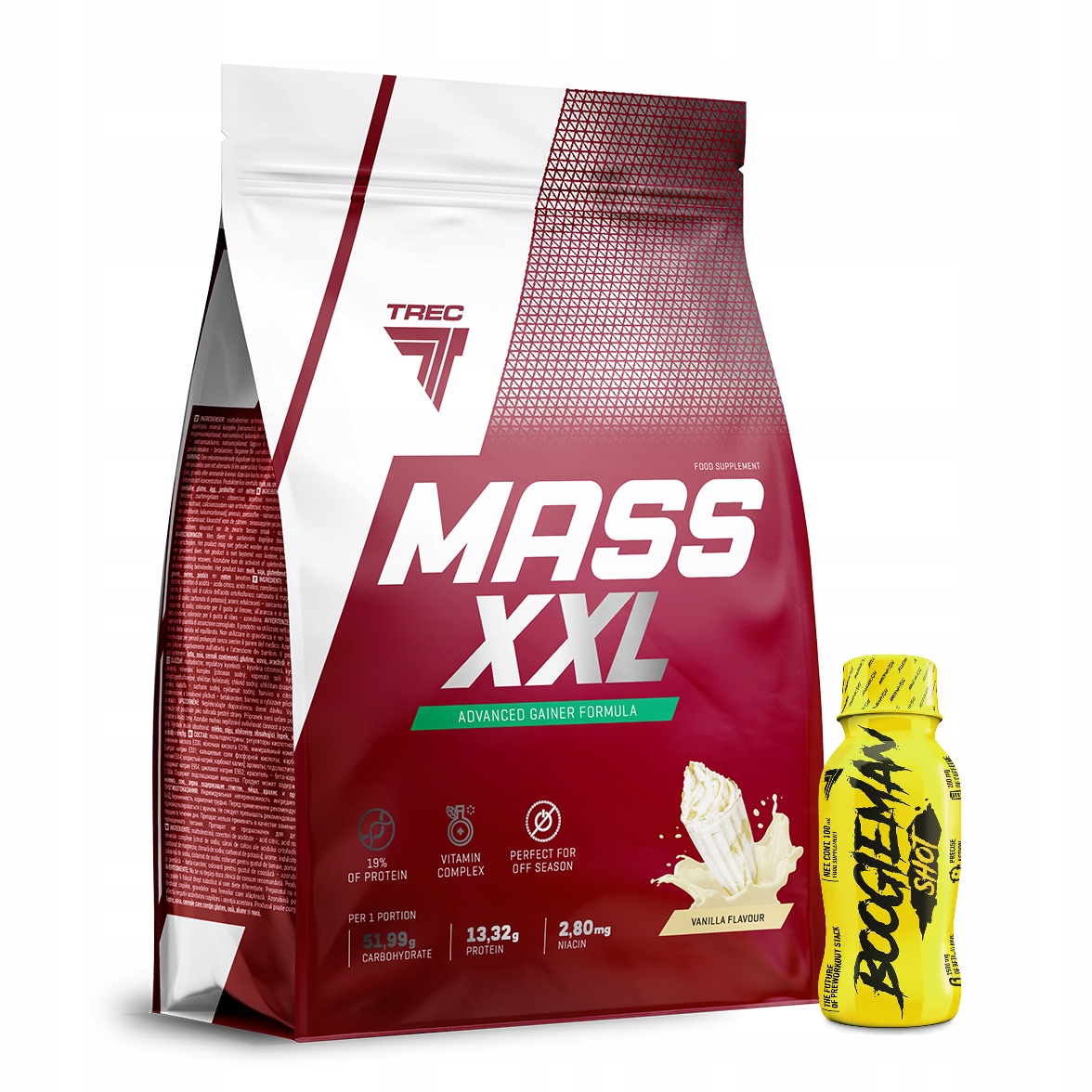 Trec Mass XXL 3kg Maker Activator Jumbo Plná Velikost Vanilka