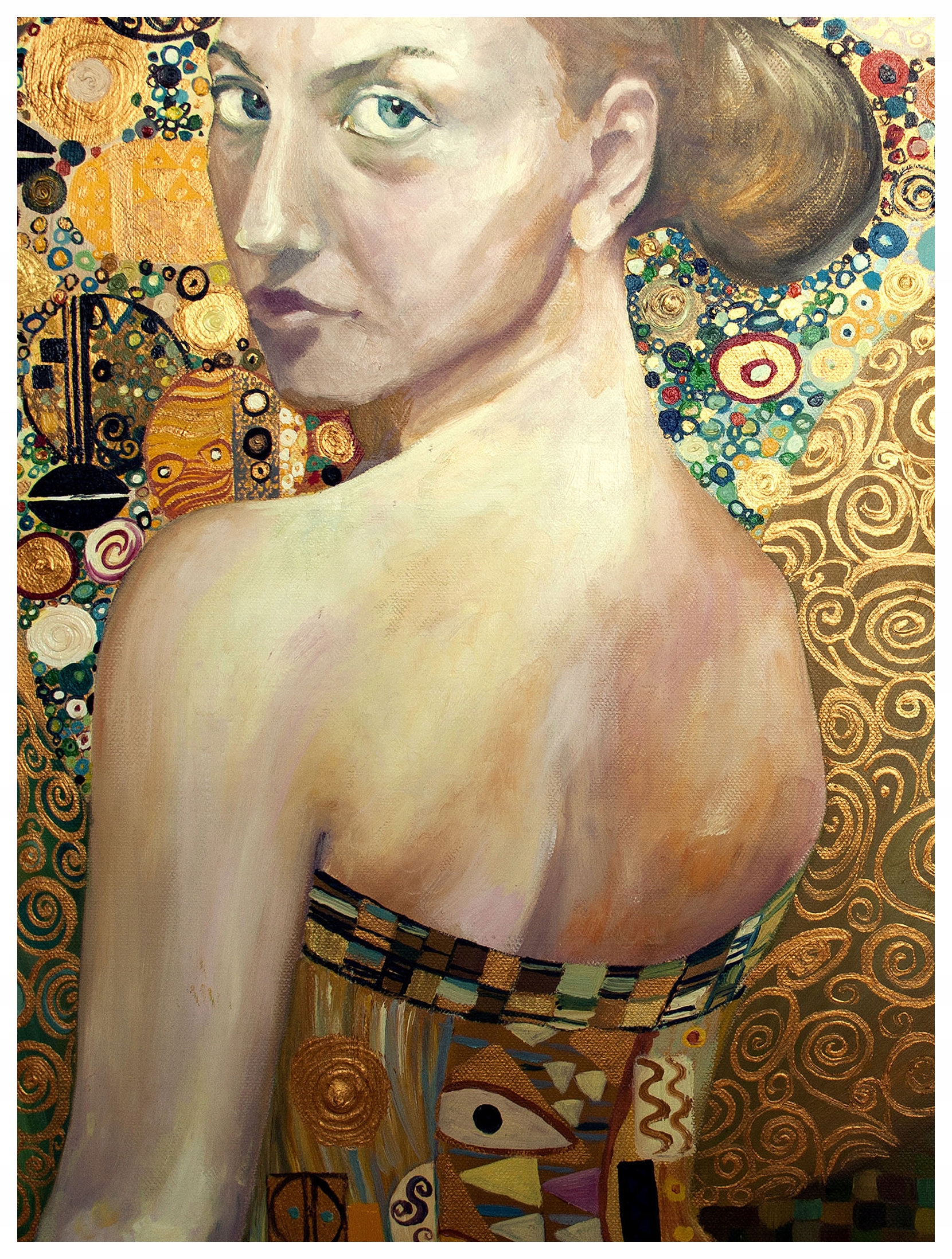 Vliesová fototapeta Klimt Zlatá éra Modern Art Deco 206x275 lepidlo