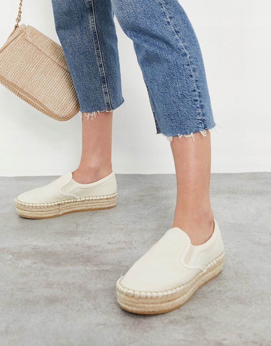 SCHUH DÁMSKE ESPADRILKY BÉŽOVÉ ZASÚVACIE 40 2RJI