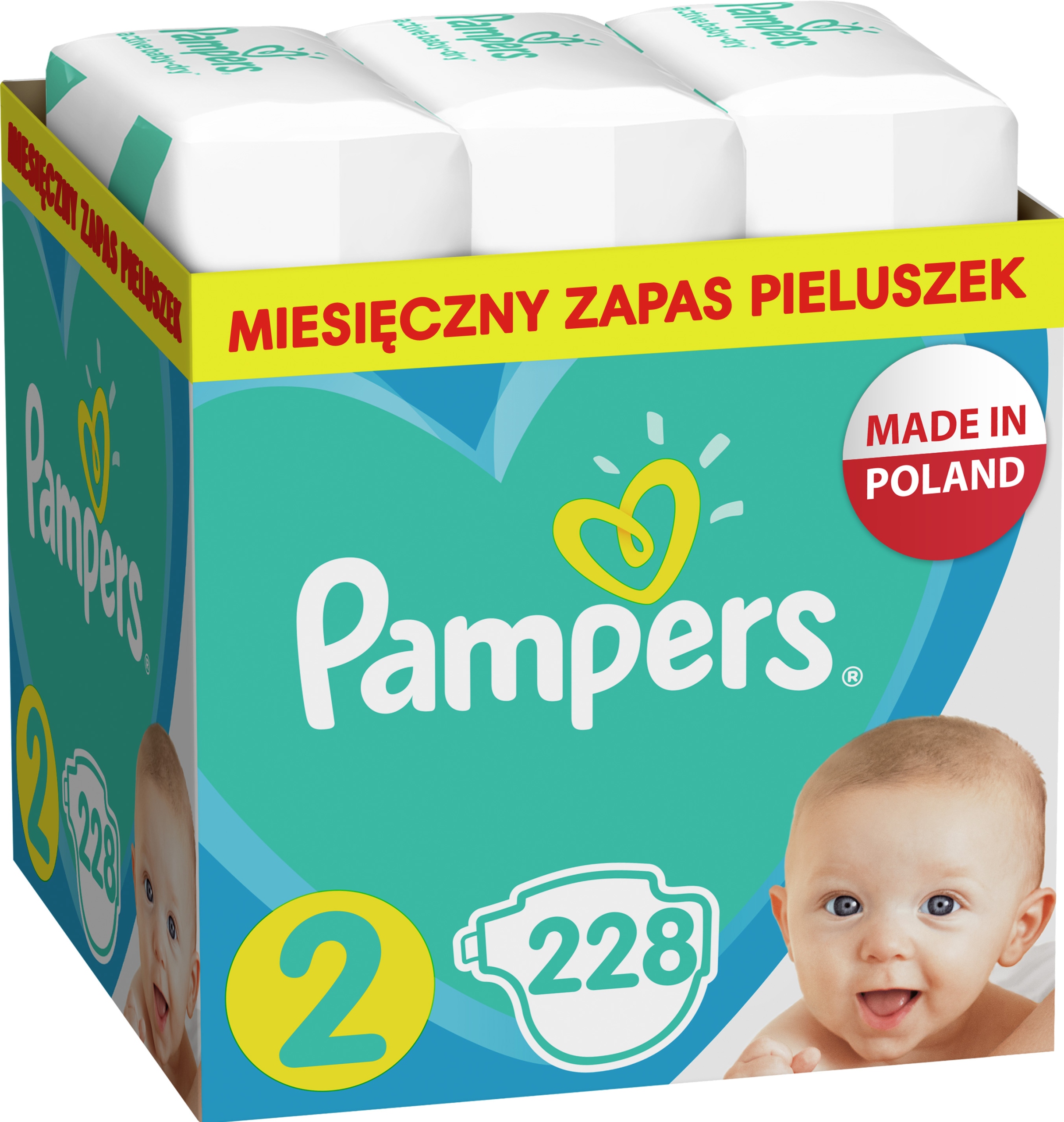 

Pieluszki Pampers Active Baby 2 Mini 228 szt.