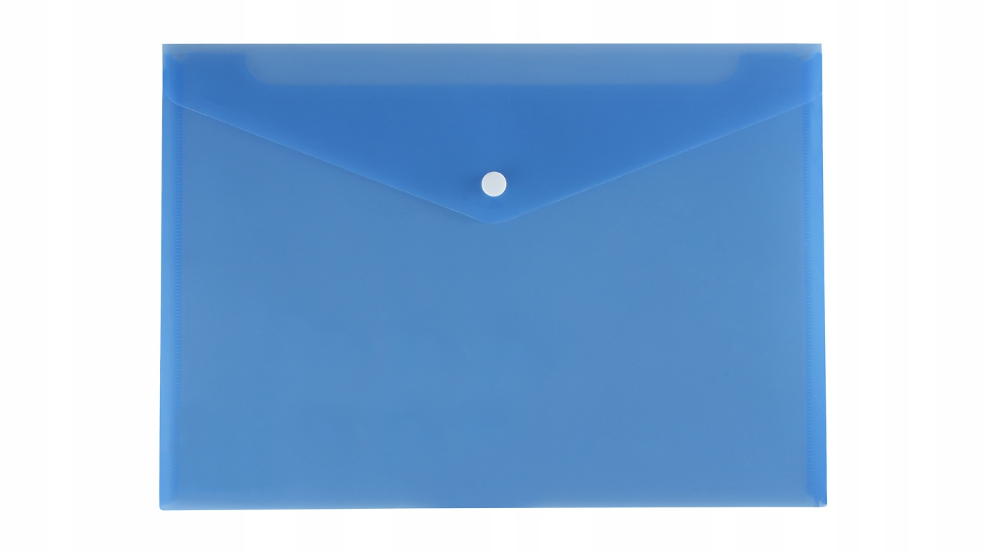 Teczka kopertowa A4 BIURFOL zatrzask niebieska