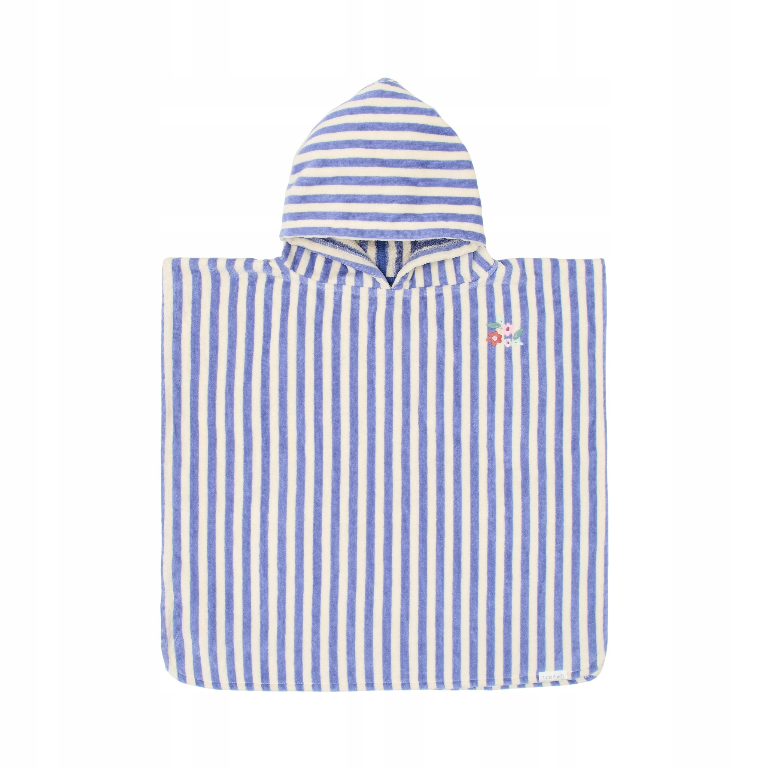 Little Dutch: poncho kąpielowe Dreamy Purple Stripe 60 x 60 cm