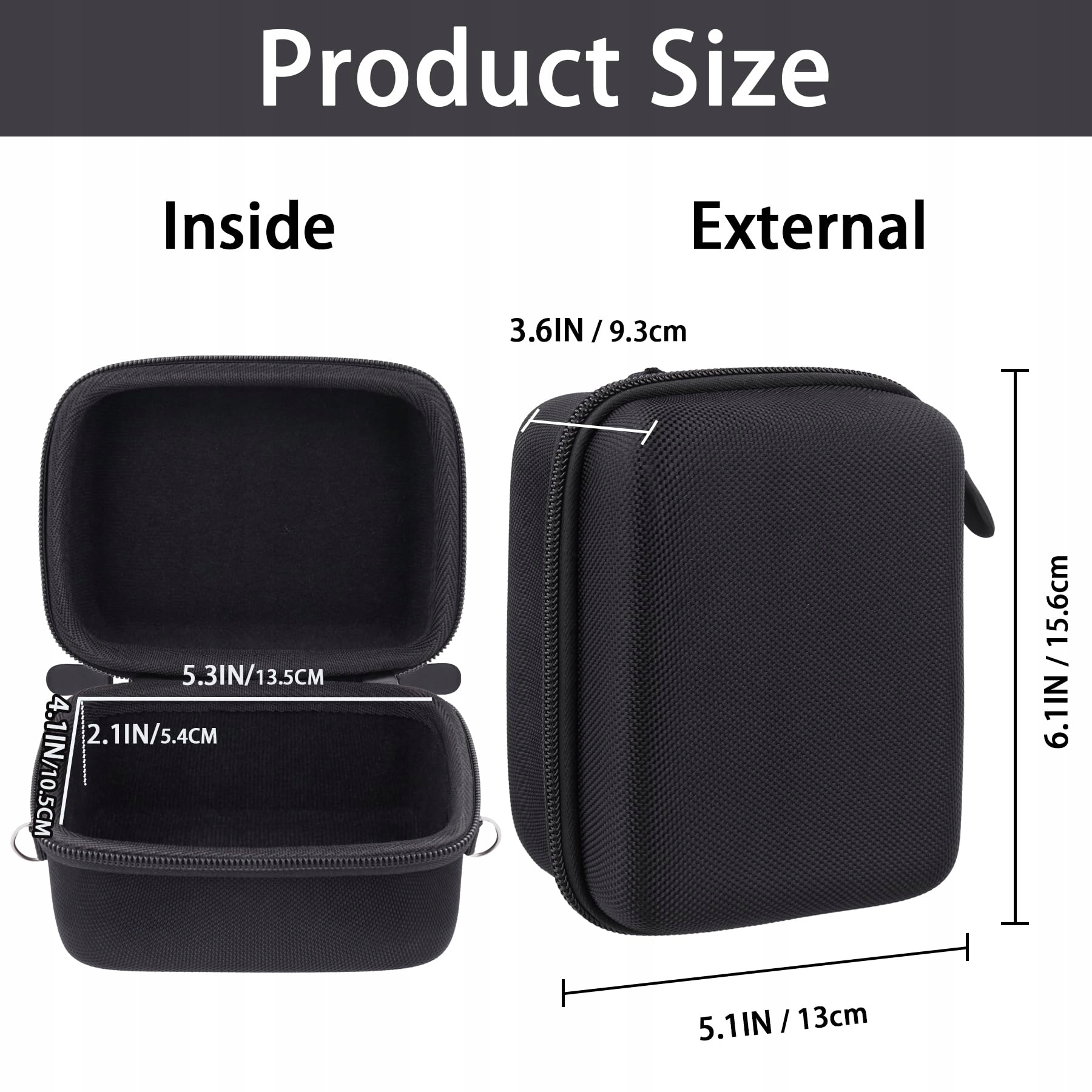 AENLLOSI Twarde Etui Sony Alpha 6000 6700 z Obiektywem 16-50mm Czarny — miniatura 5