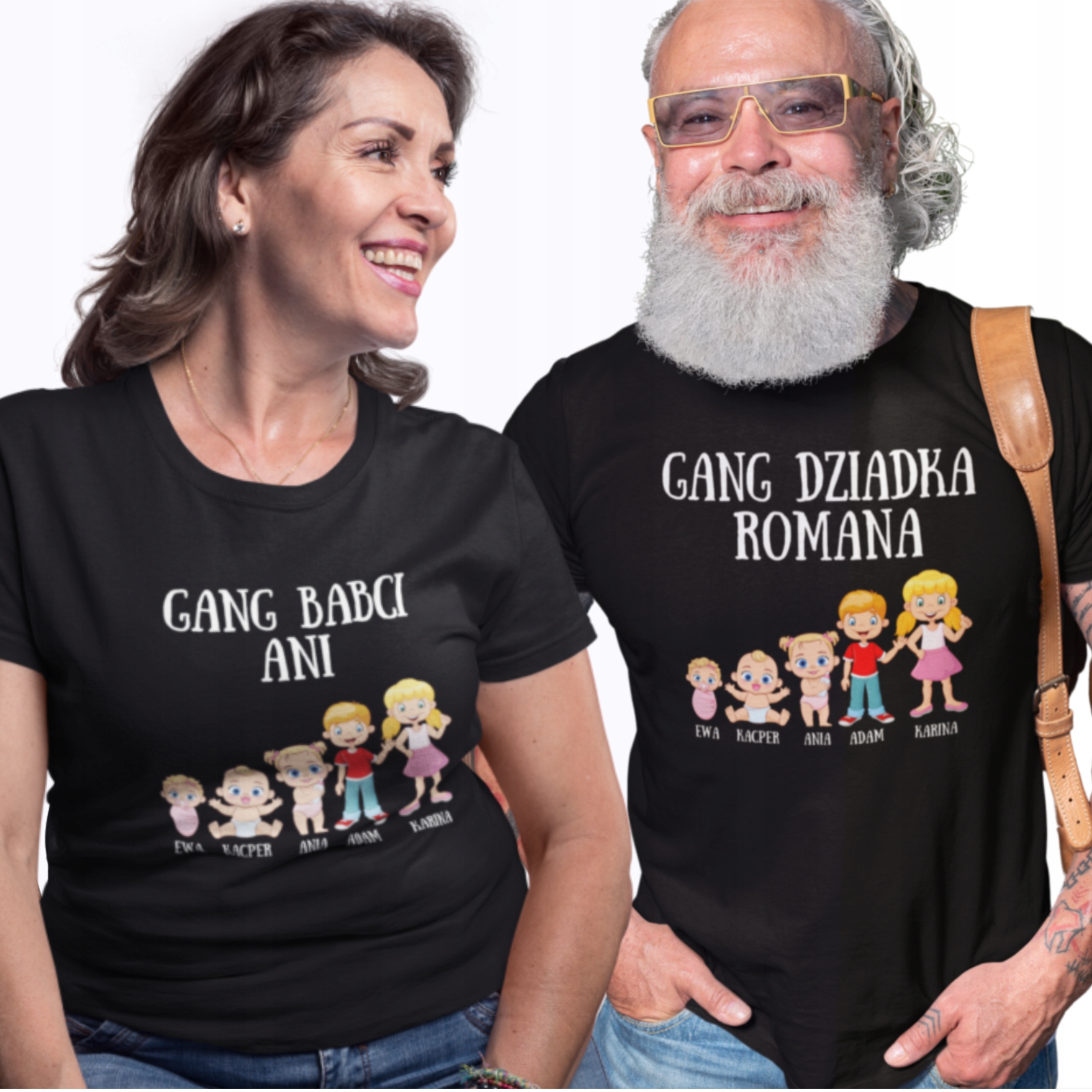Sada Triček Dárek Ke Dni Babičky A Dědečka Vnučky Gang Dědečka A Babičky