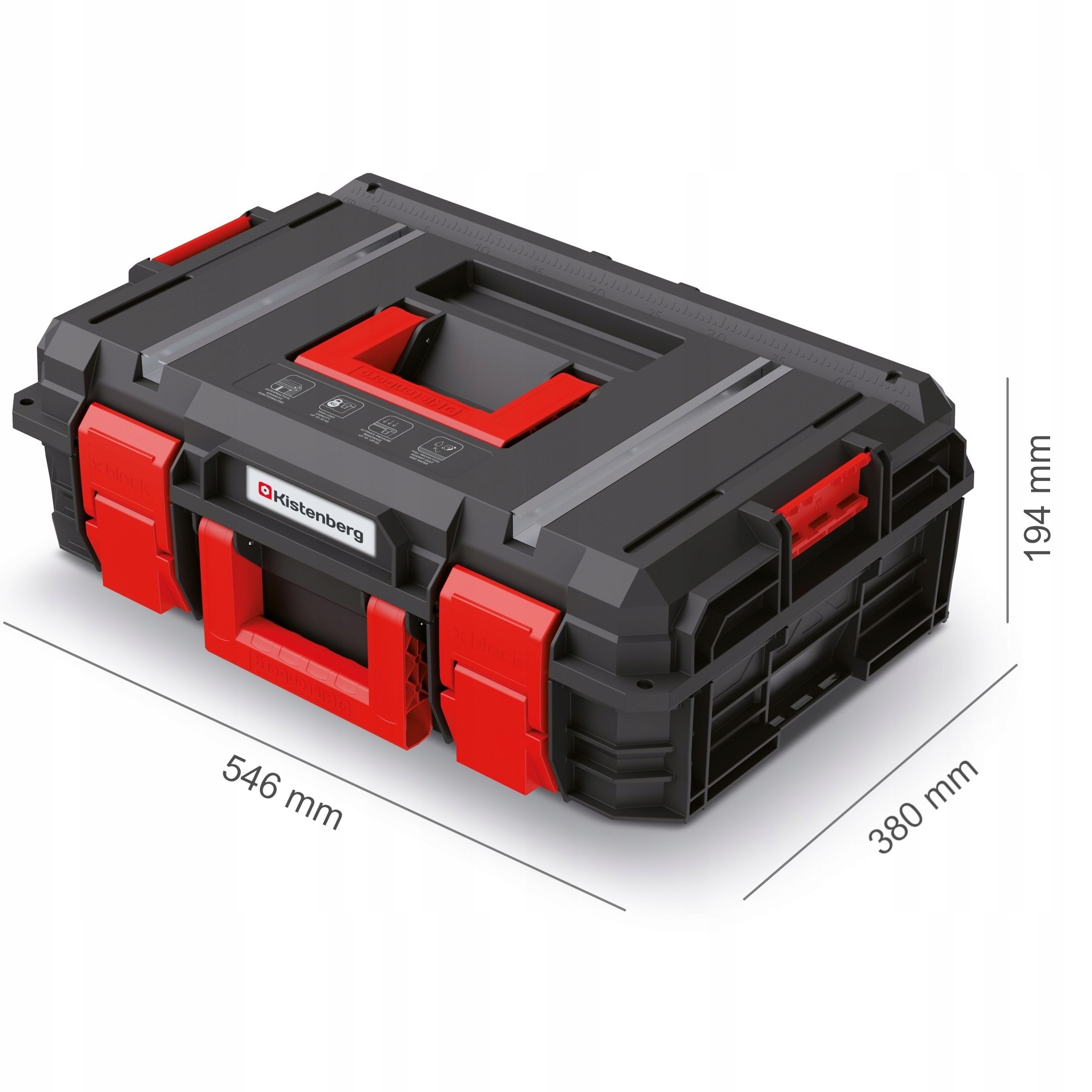 Skrzynka narzędziowa Kistenberg X Block TECH KXB604020G Warsztatowa Waga 4.2 kg