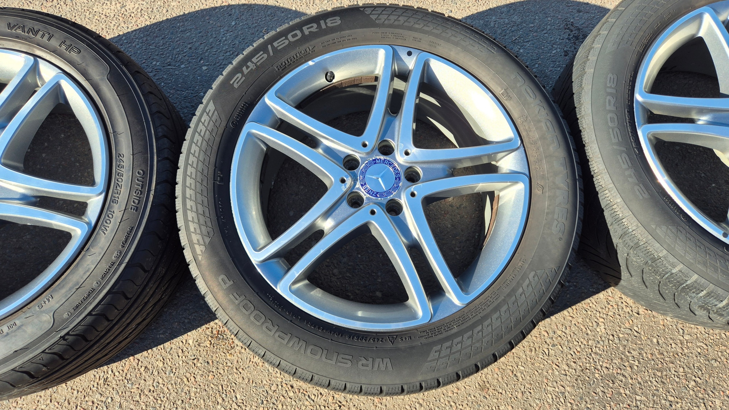 discs aluminium 18" 5X112 8J ET41 KOMPLET MERCEDES W222