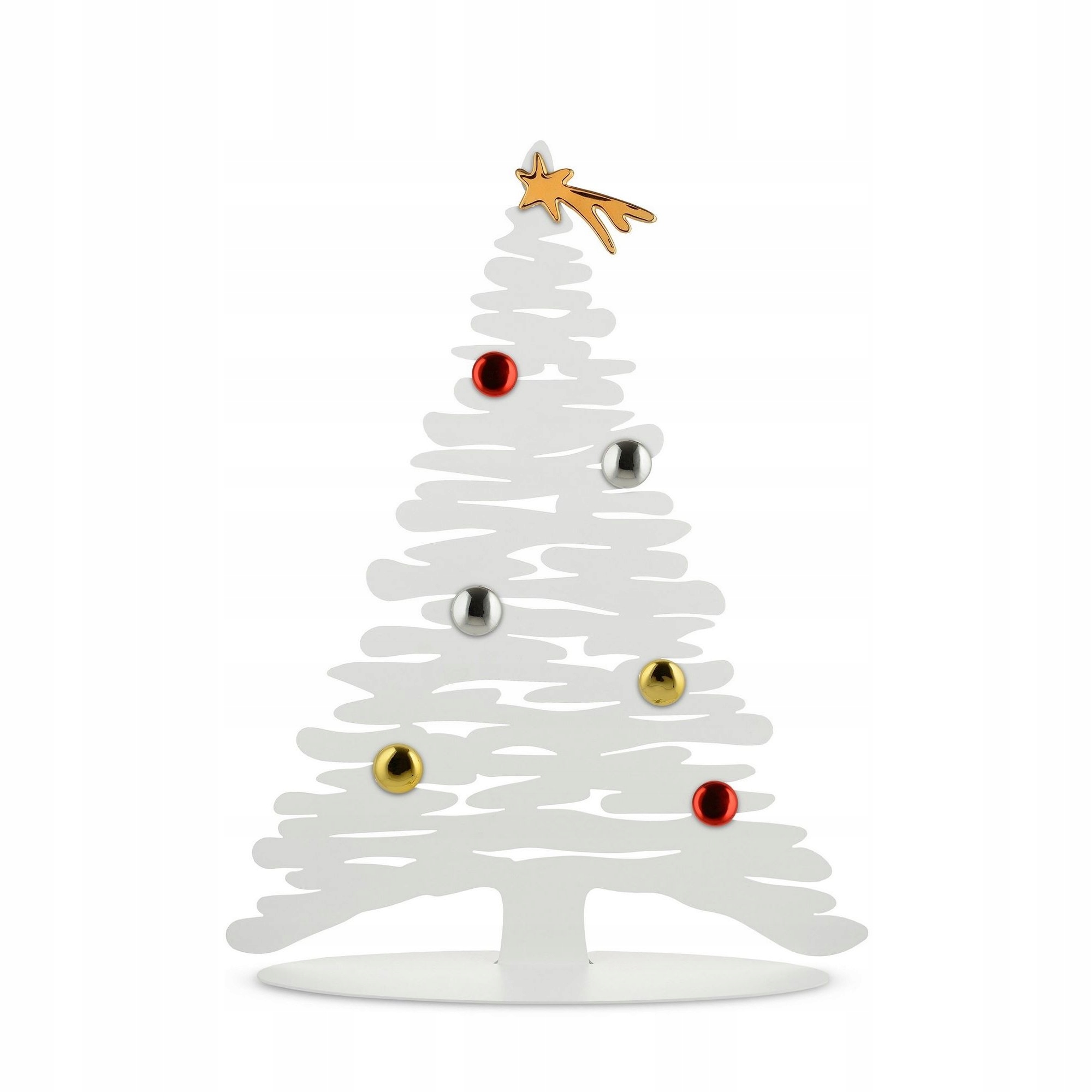 Alessi Bark Oceľový vianočný stromček 30 cm, biely