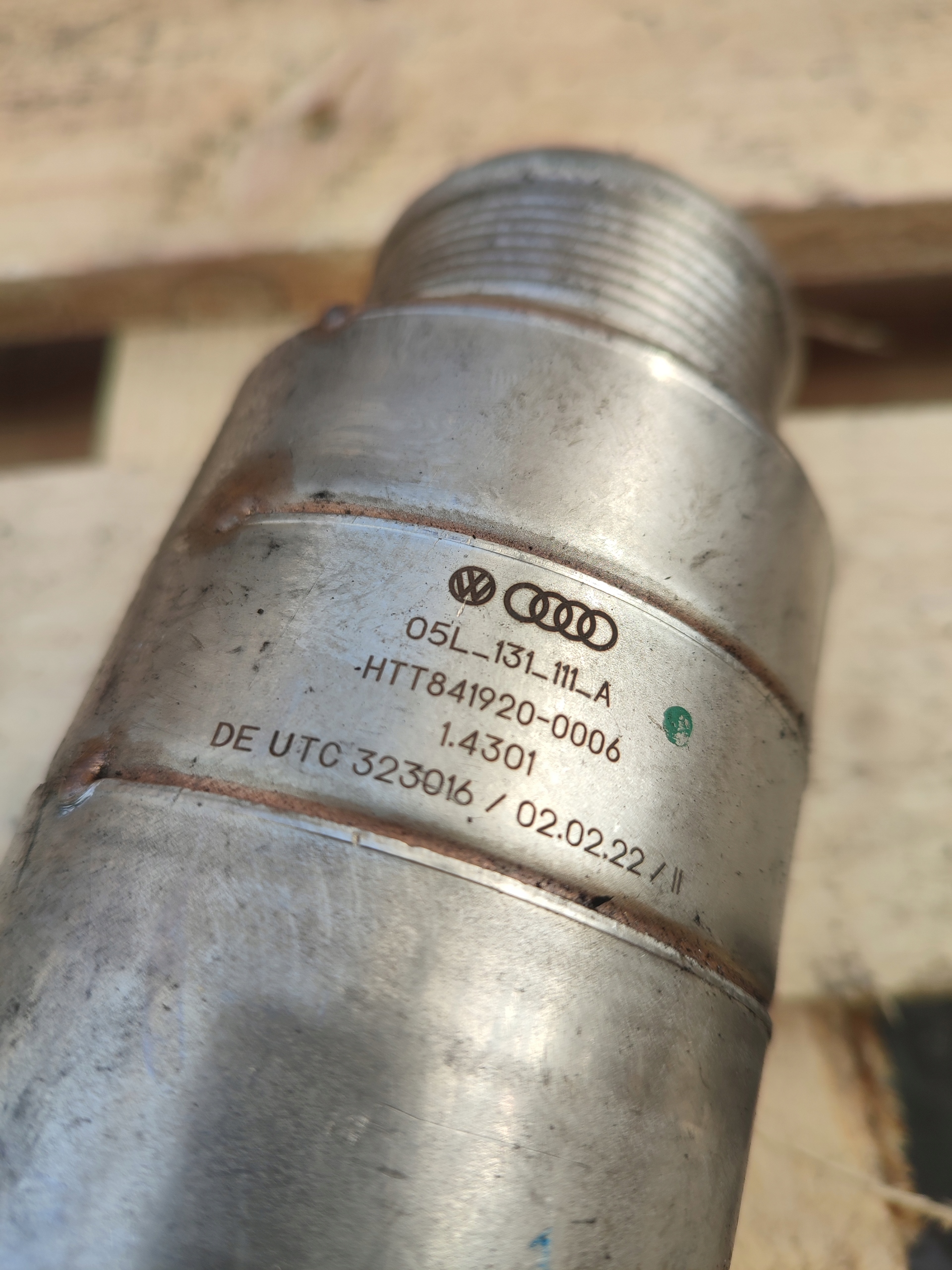 pipe of the intercooler AUDI A6 C8 2.0 05L131111A