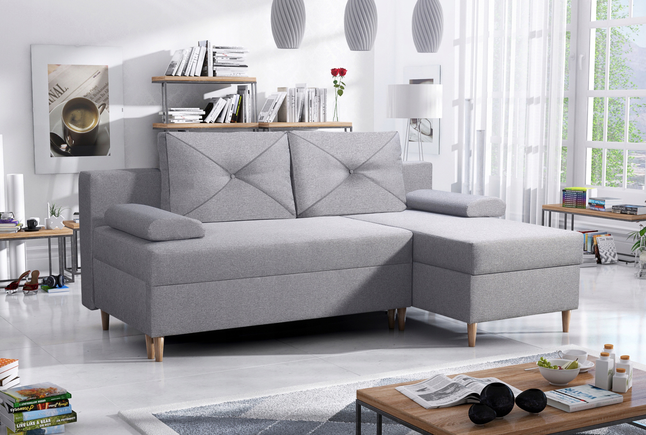 

Mały Narożnik Top 83 Skandynawski RozkładanySpanie