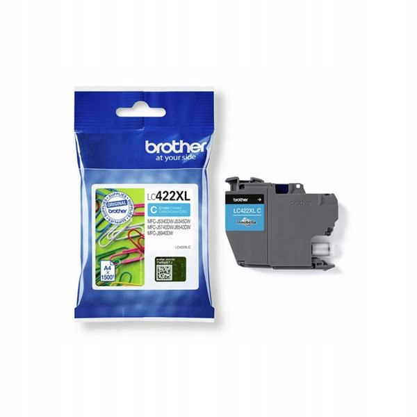 Originální inkoust Cyan Brother LC-422XLC (LC422XLC)