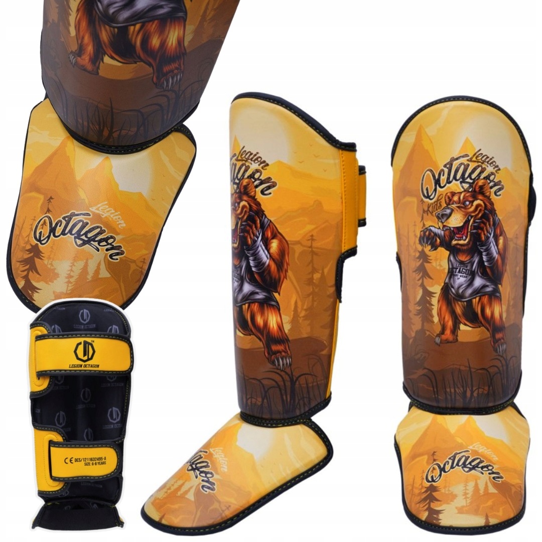Ochraniacze na piszczele dziecięce Legion Octagon Bear r. 9-11 lat