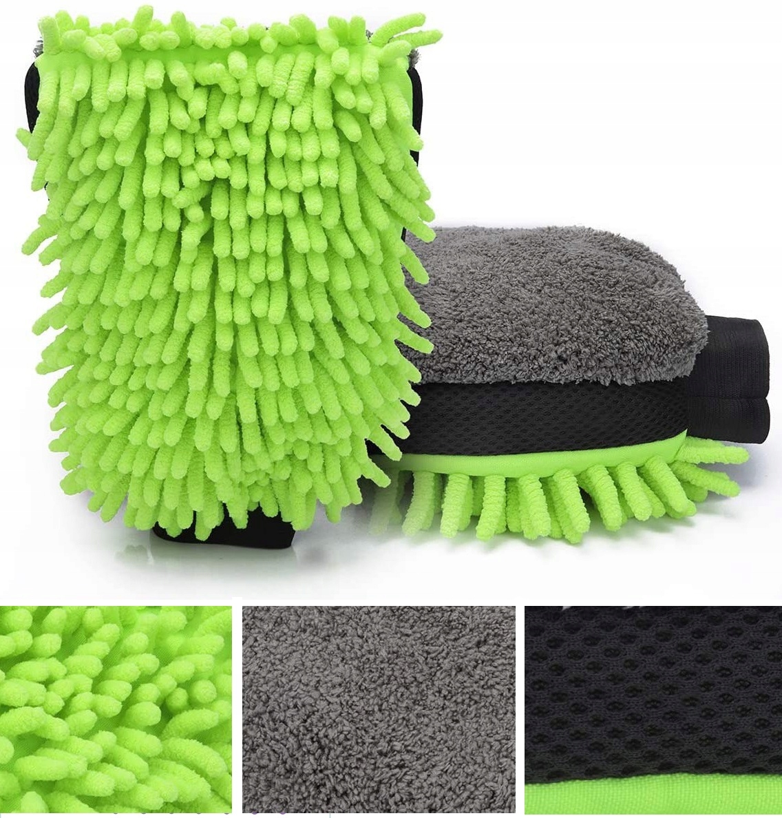 RĘKAWICA Z MIKROFIBRY DO MYCIA AUTA MIKROFIBRA