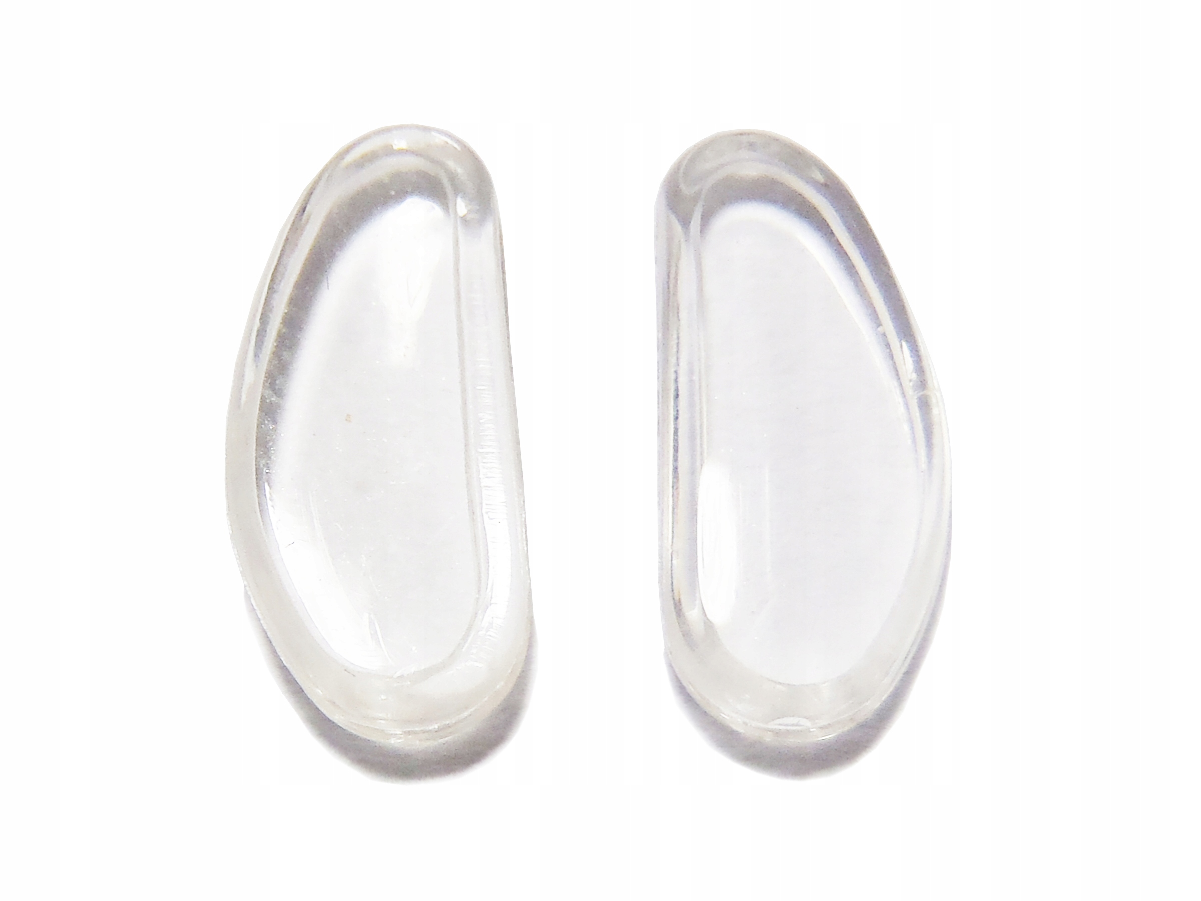 СИЛИКОНОВЫЕ НОСОВЫЕ УПОРЫ ДЛЯ ОЧКОВ - ОВАЛЬНЫЕ, БЕСЦВЕТНЫЕ