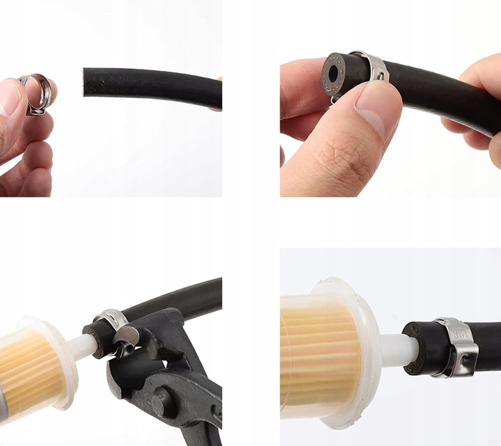 METALOWE OPASKI ZACISKOWE OBEJMY CYBANTY ZESTAW Liczba sztuk 170 szt.