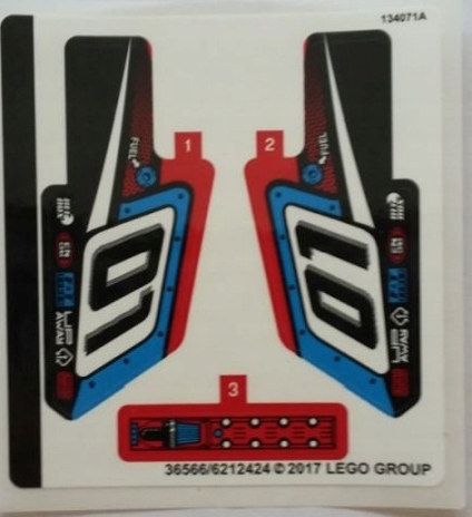 4You LEGO - Technic 42073 NAKLEJKA WYŚCIGÓWKA