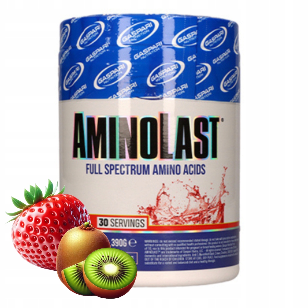 Gaspari Nutrition AminoLast 390 g příchuť jahoda-kiwi aminokyseliny regen Bcaa