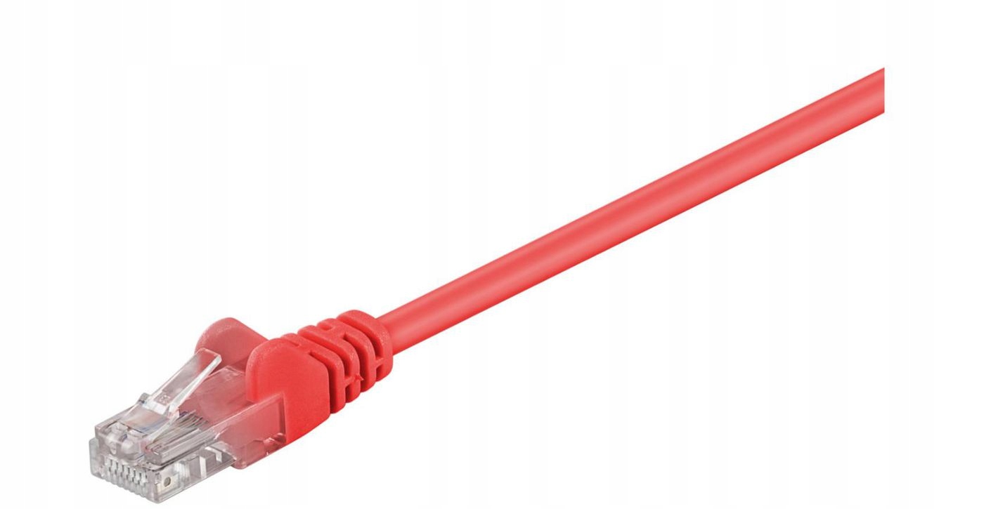 MicroConnect U/UTP CAT5e 10M Red PVC