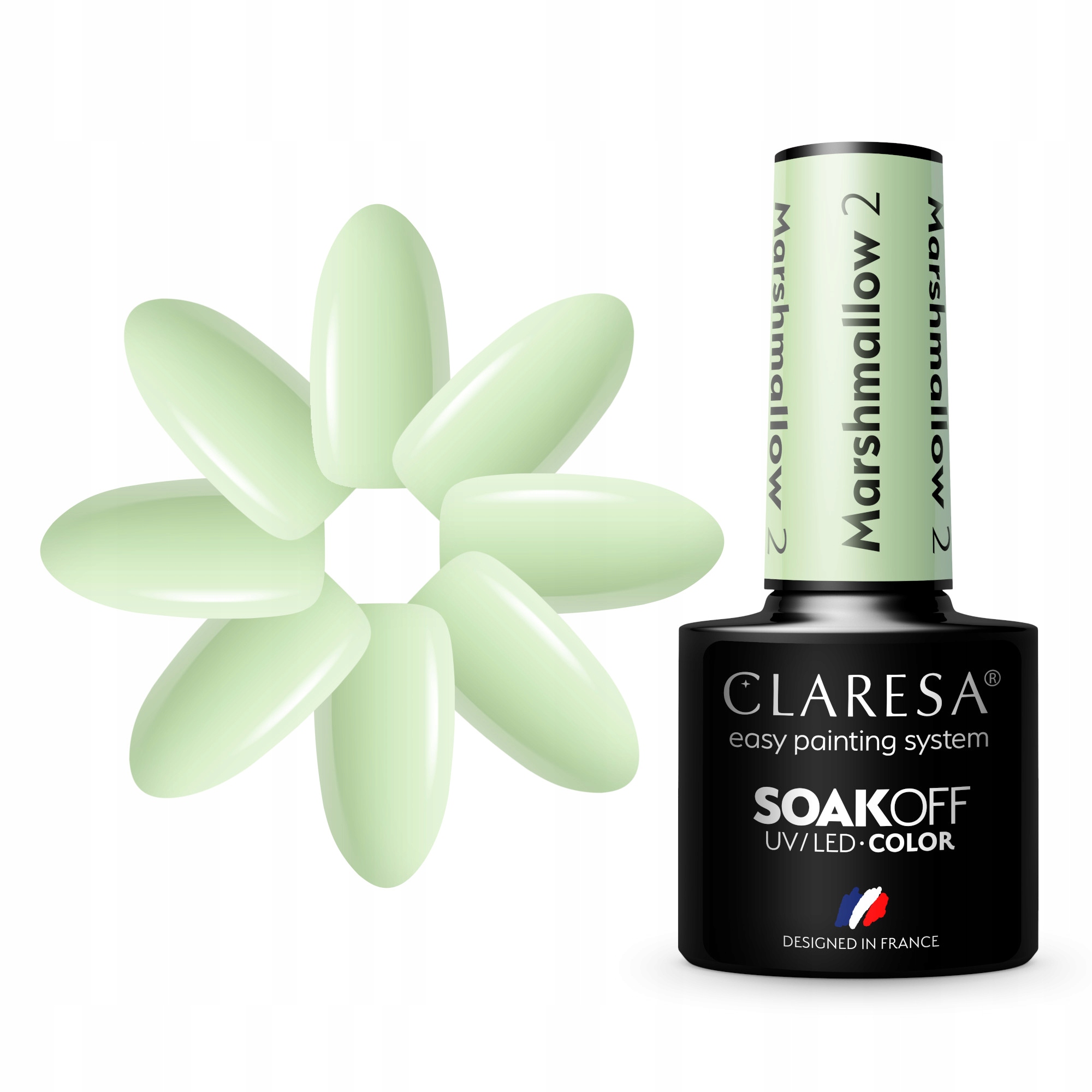 

Claresa Miętowy Lakier Hybrydowy 5ml Marshmallow 2