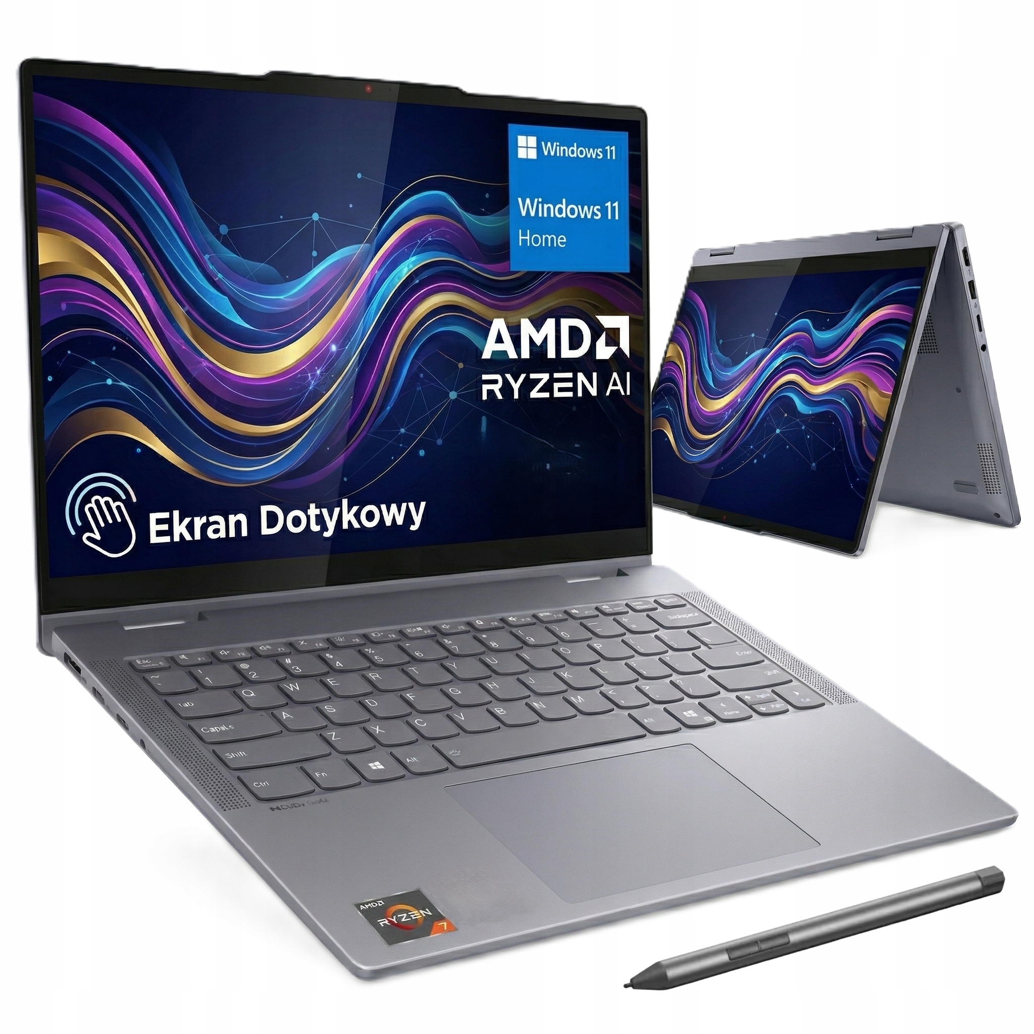 Lenovo IdeaPad 5 2W1 Ryzen Ai 7 350 5GHz 16GB 1TB 14" Fhd Dotyk WIN11