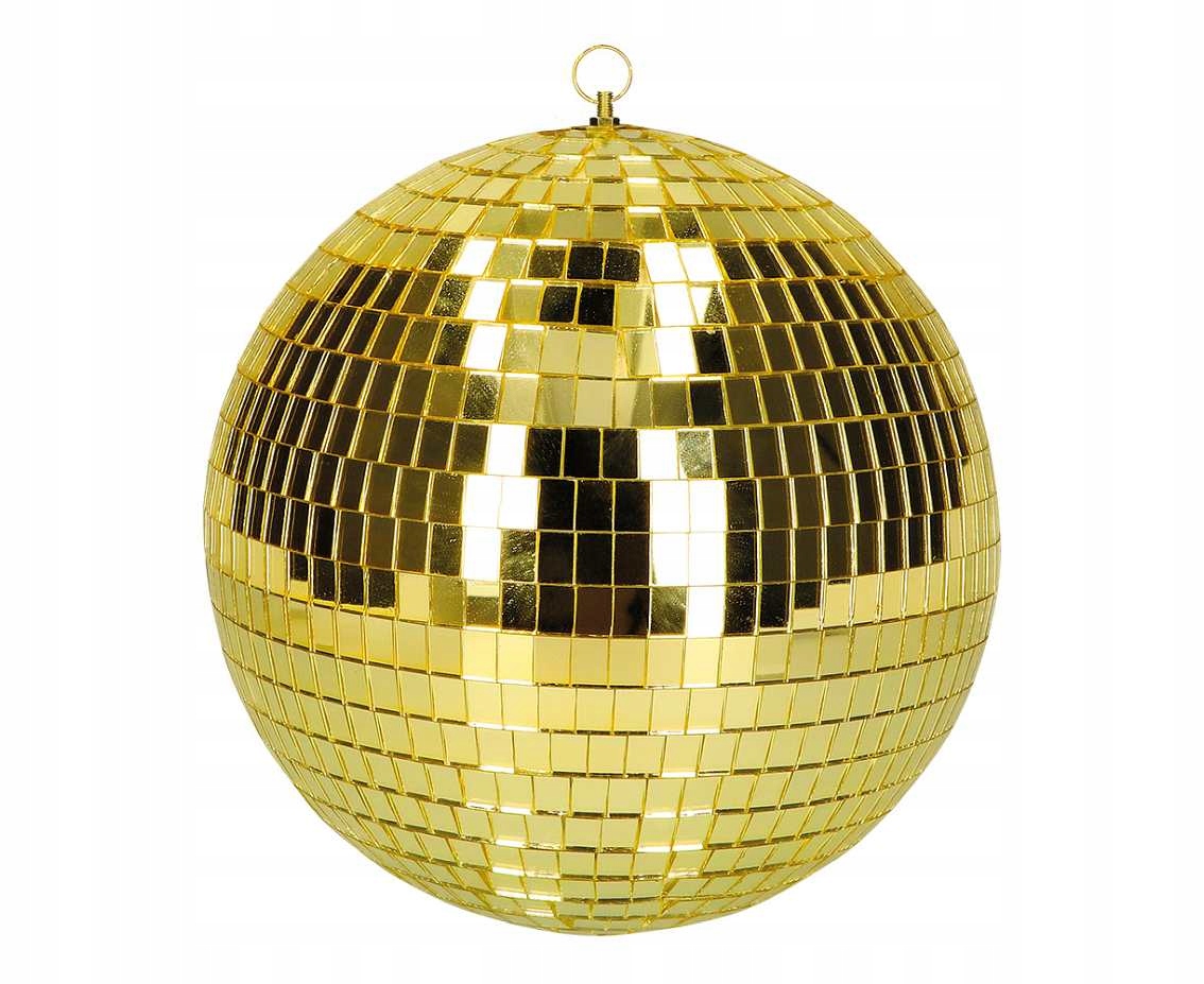Disco koule zlatá (30 cm)