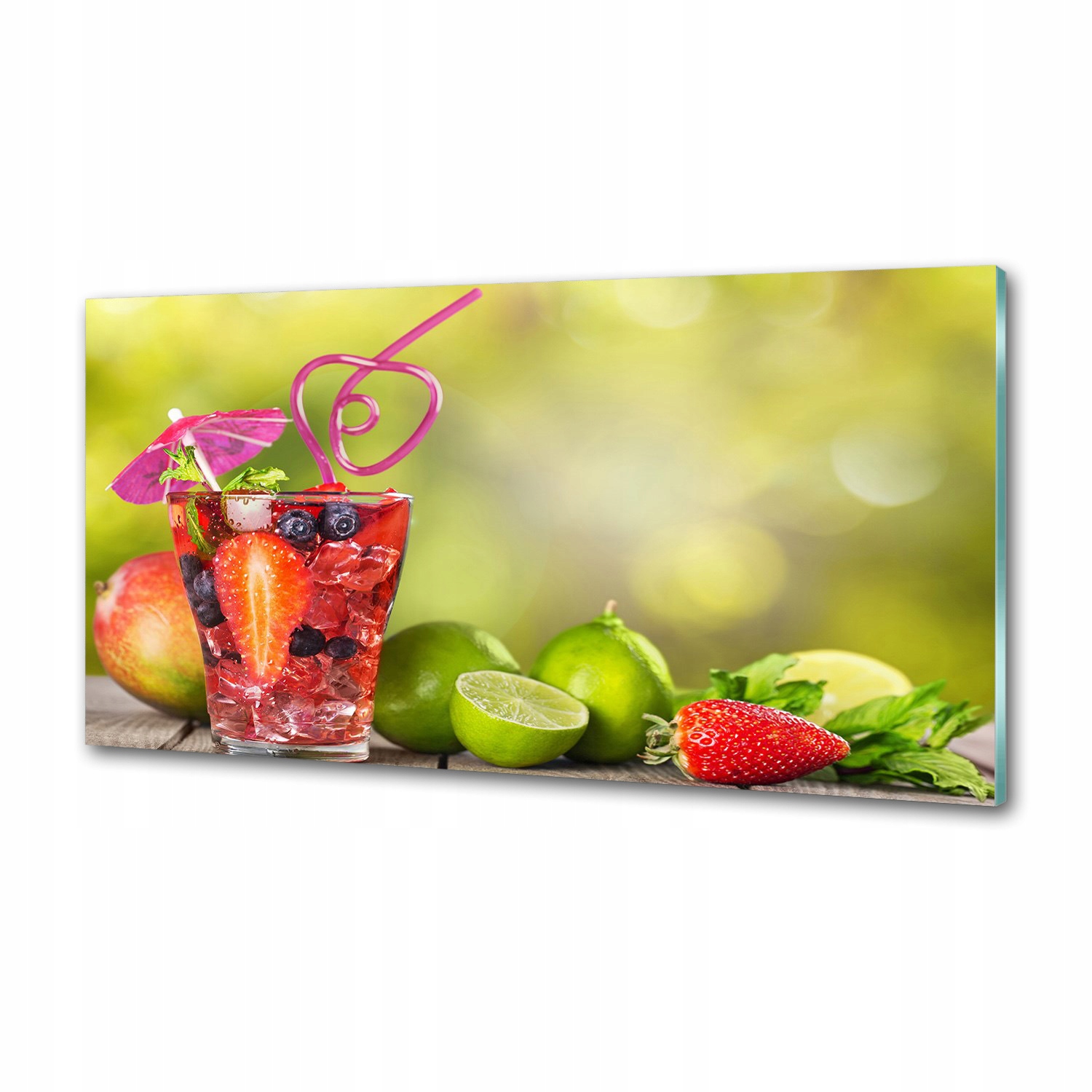 Panel do kuchyně Ovocný koktejl 120x60 cm Lepidlo