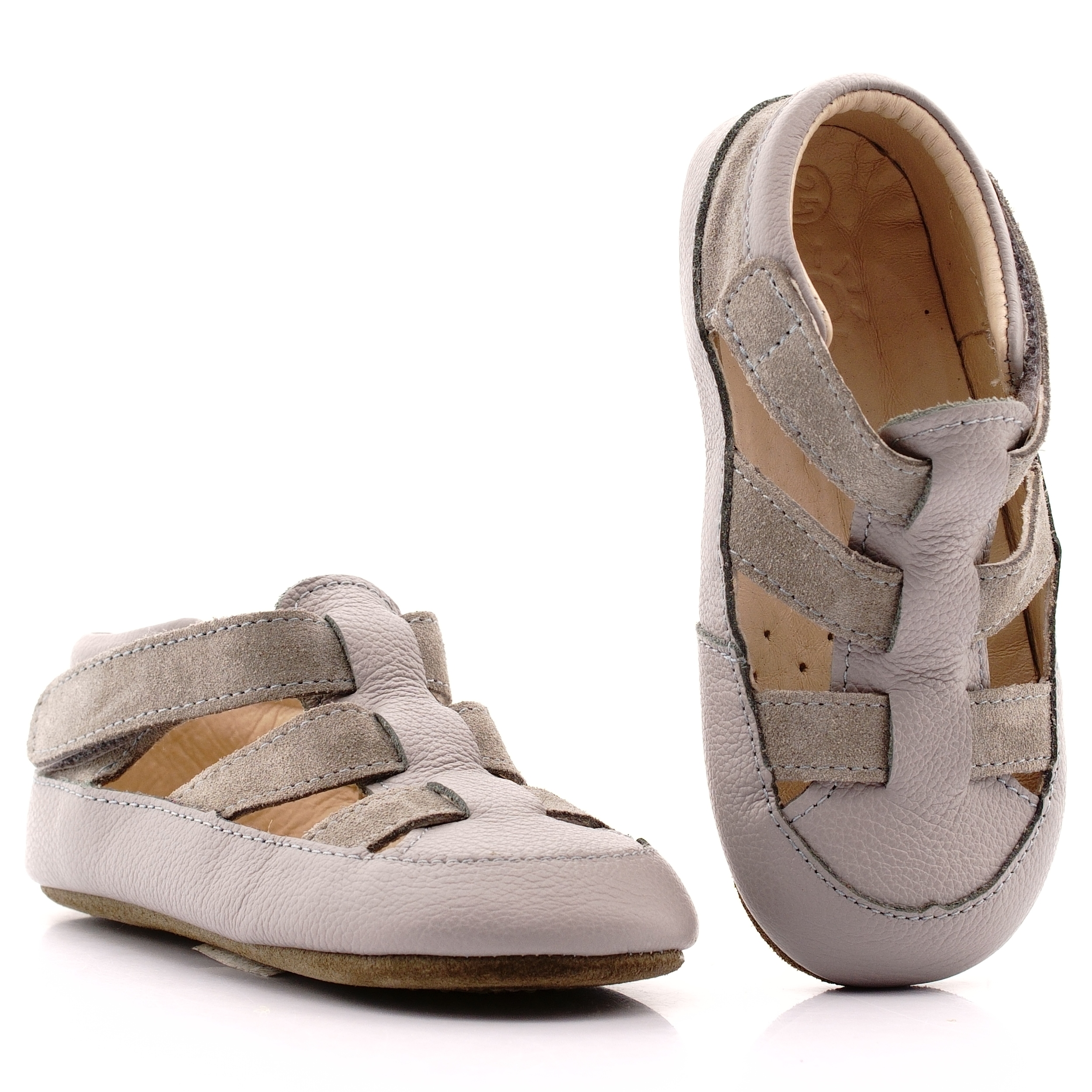 Obex Barefoot Skórzane Kapcie Lekkie Pantofle Buty Dziecięce Cayo 24