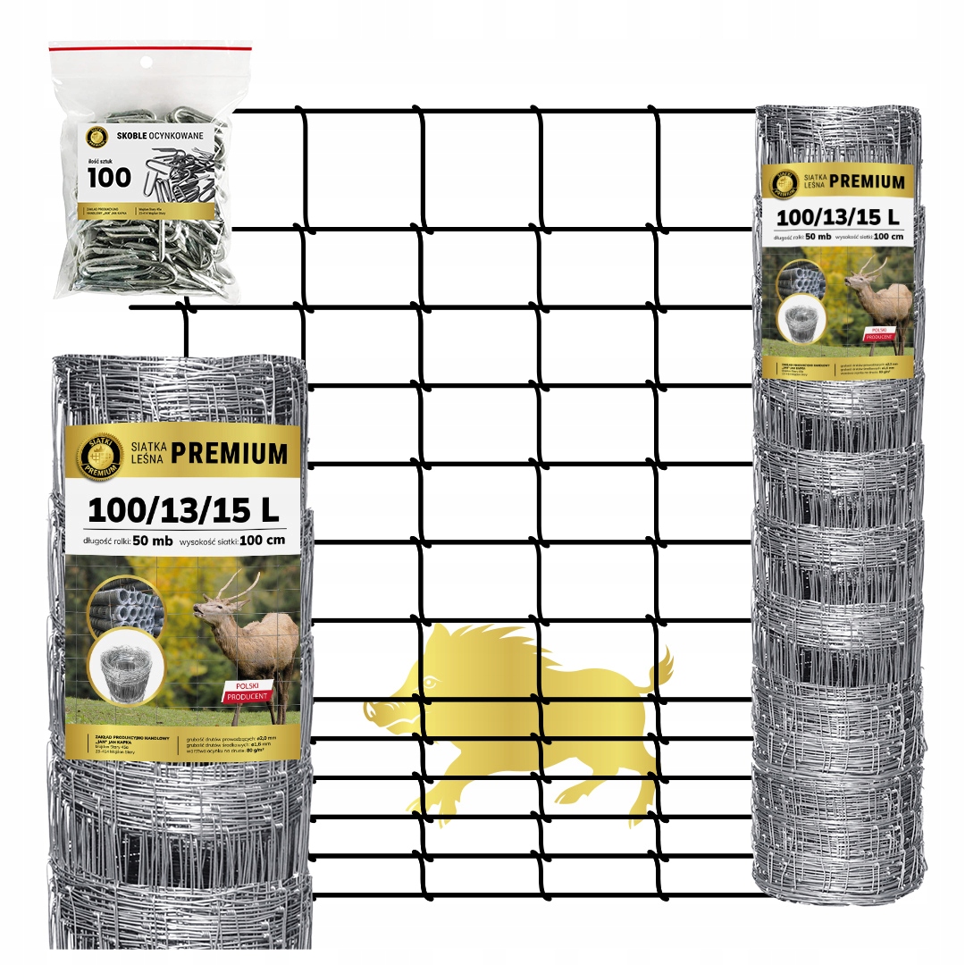 Siatka Leśna 100/13/15L 50m Góry Lasy Pola Doły Premium