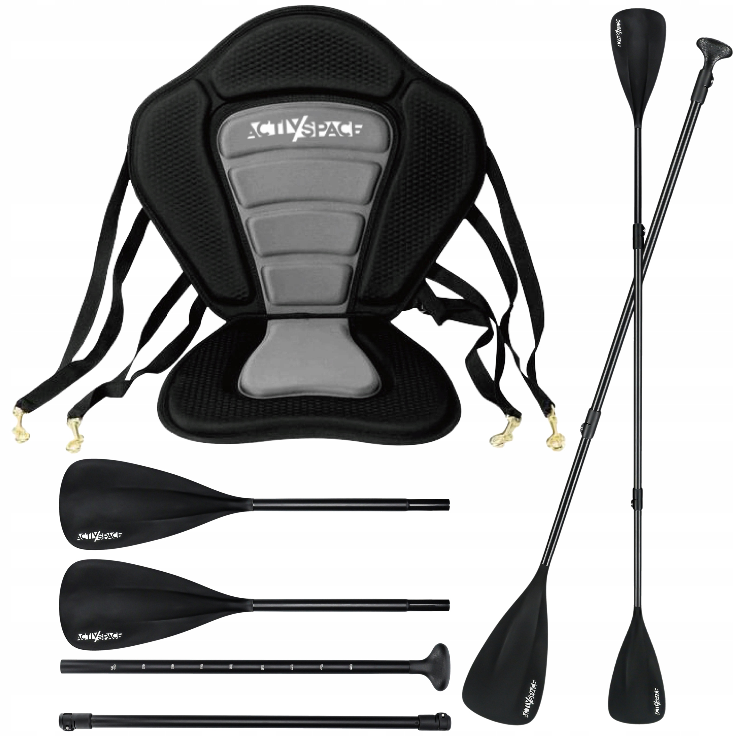 Sada Pro Paddleboardy Skládací Pádlo 2V1 Nastavitelné Kajakové Sedátko Pro