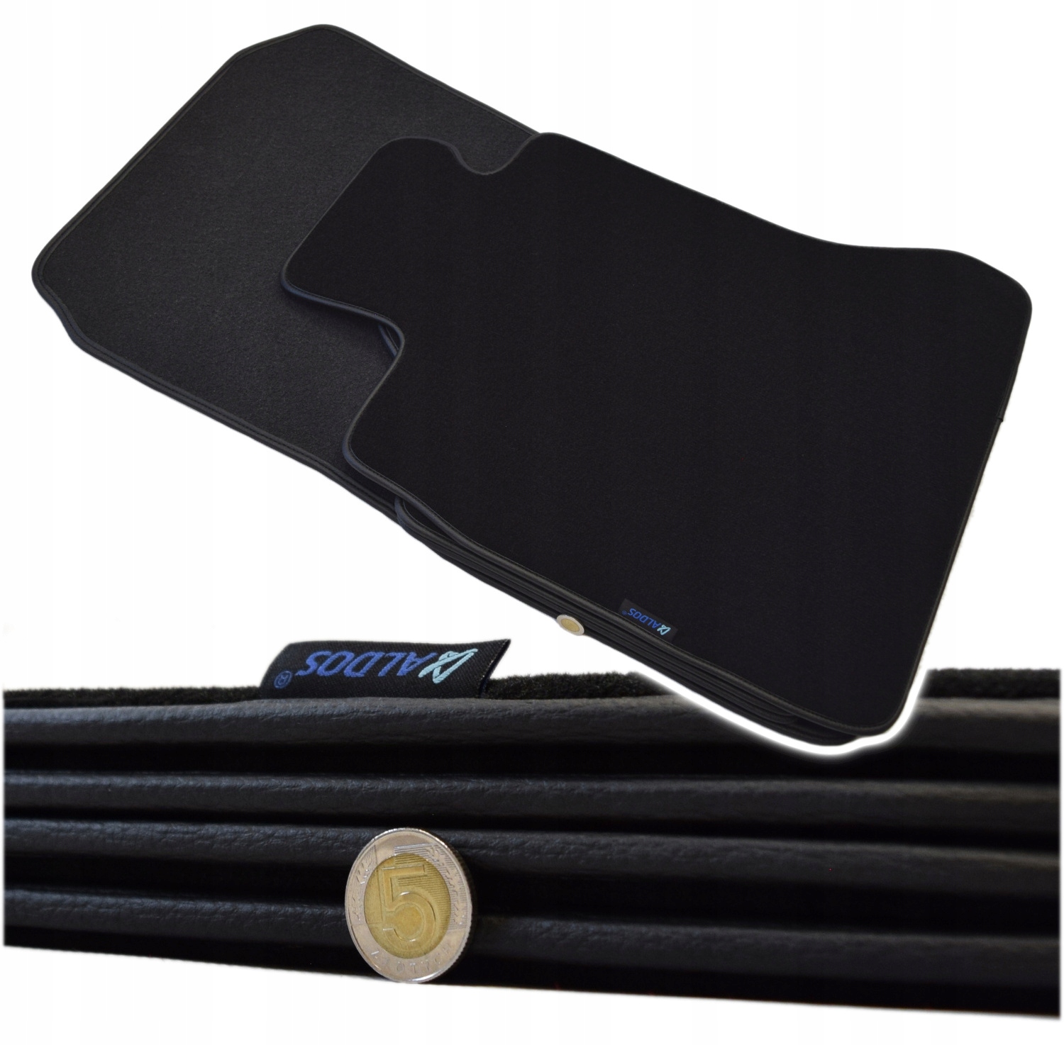 Mitsubishi Pajero Pinin 1999-2006r. Czarne dywaniki welurowe - Platinum. Kolor czarny