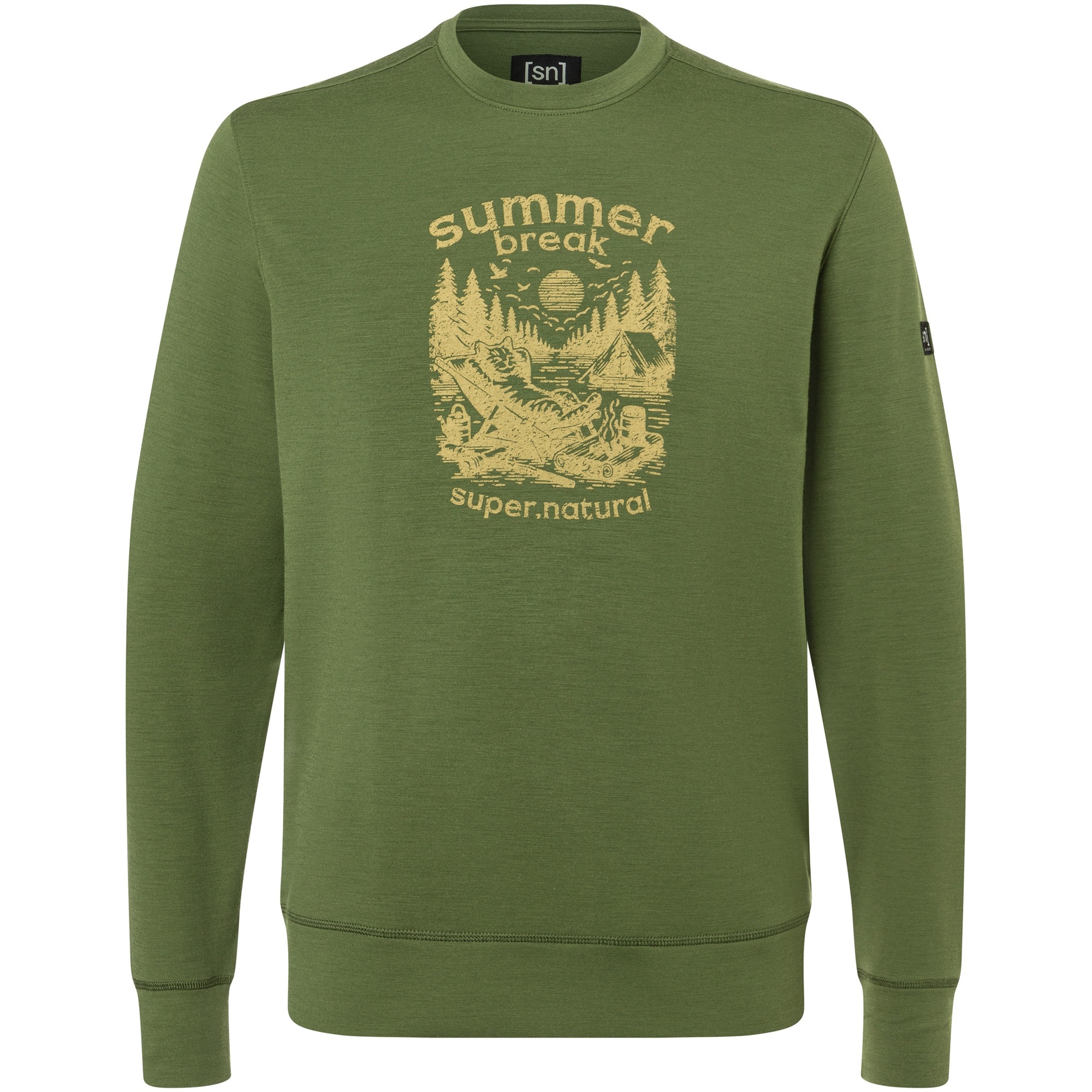 Bluza męska Super.natural M Summer Break Crew zielona r. L
