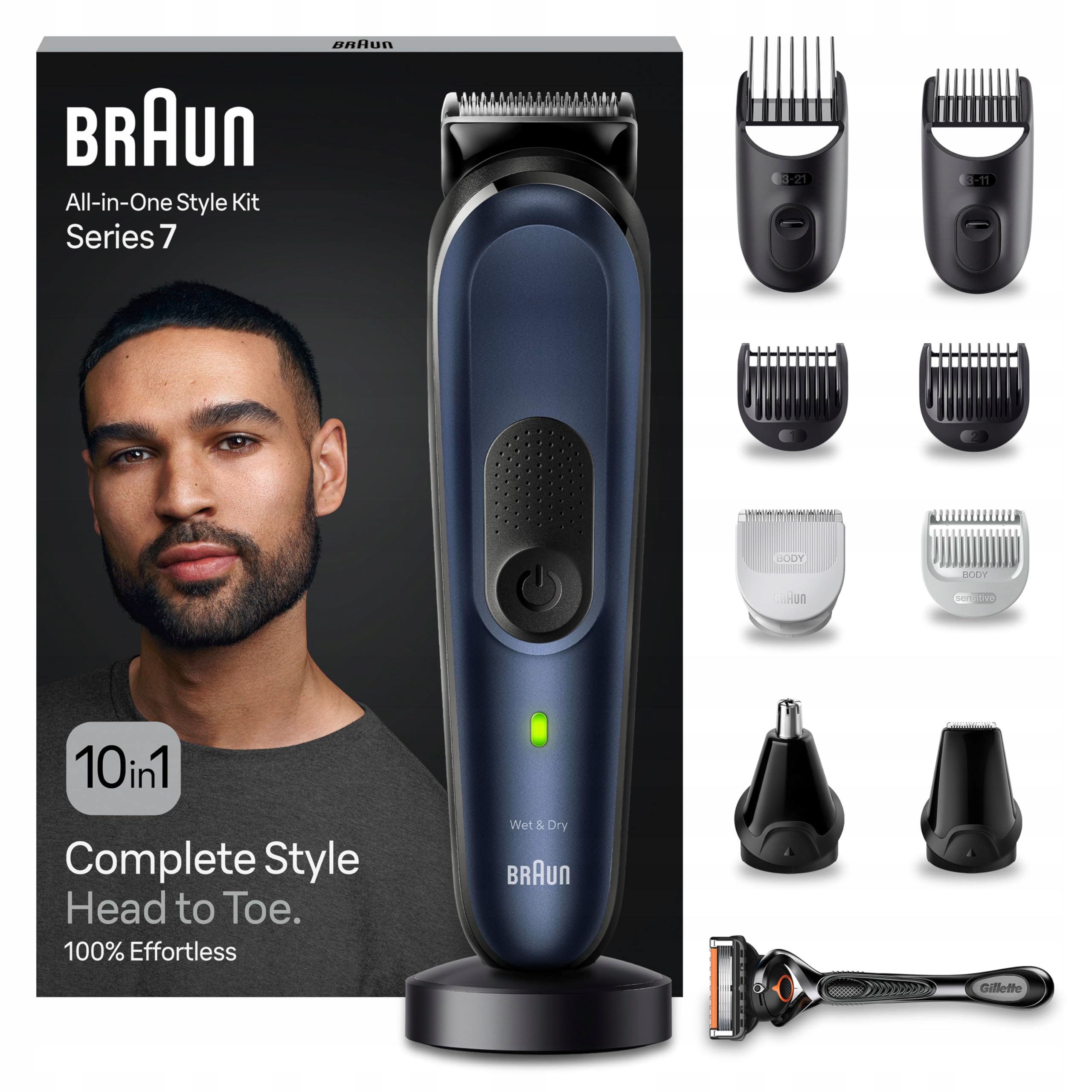 Zastřihovač Braun Série 7 MGK7410 Sada 10 v 1
