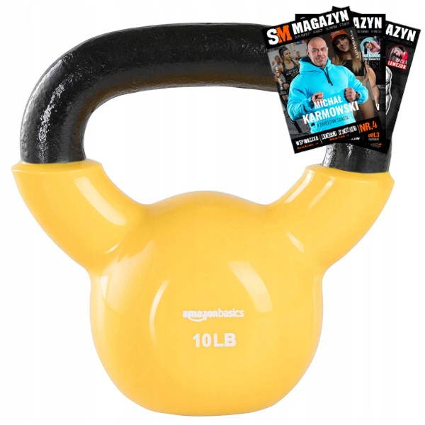 

Amazon Basics Kettlebell Żeliwny Winylowy 4,5 kg