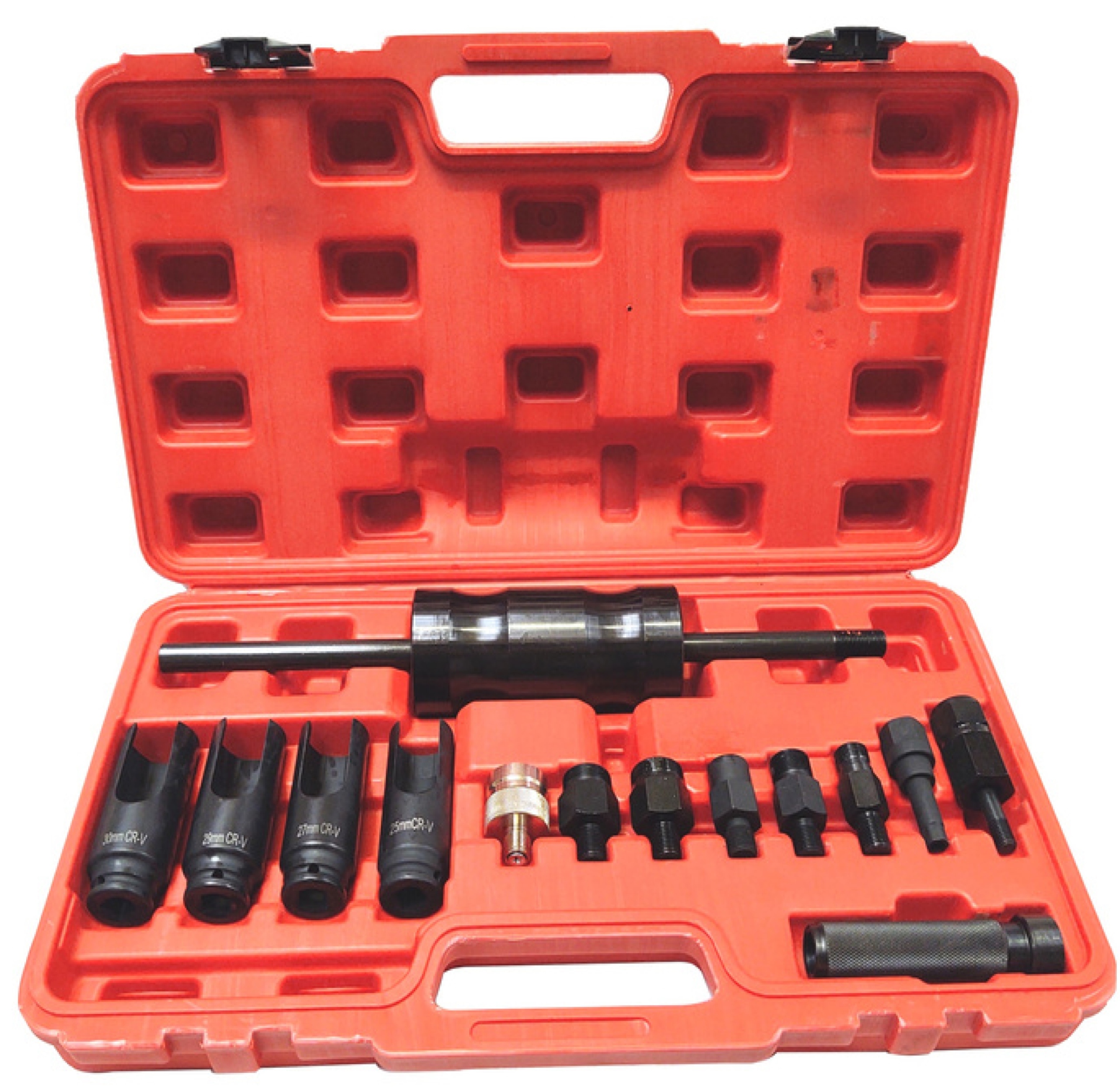 Setrvačný stahovač pro vytahování připečených přilepených vstřiků