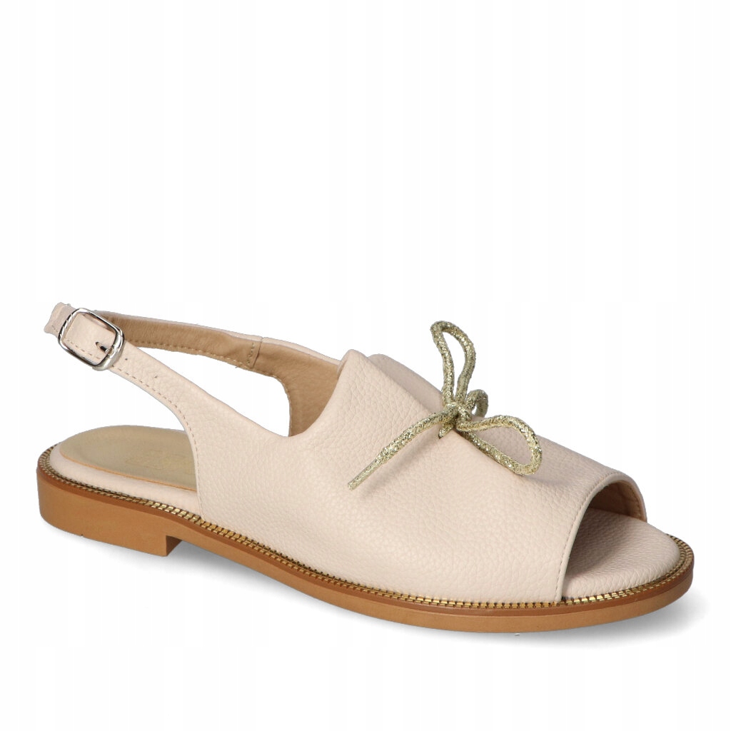 Sandály Kamex-But Valencia Béžová světlá hrách 37