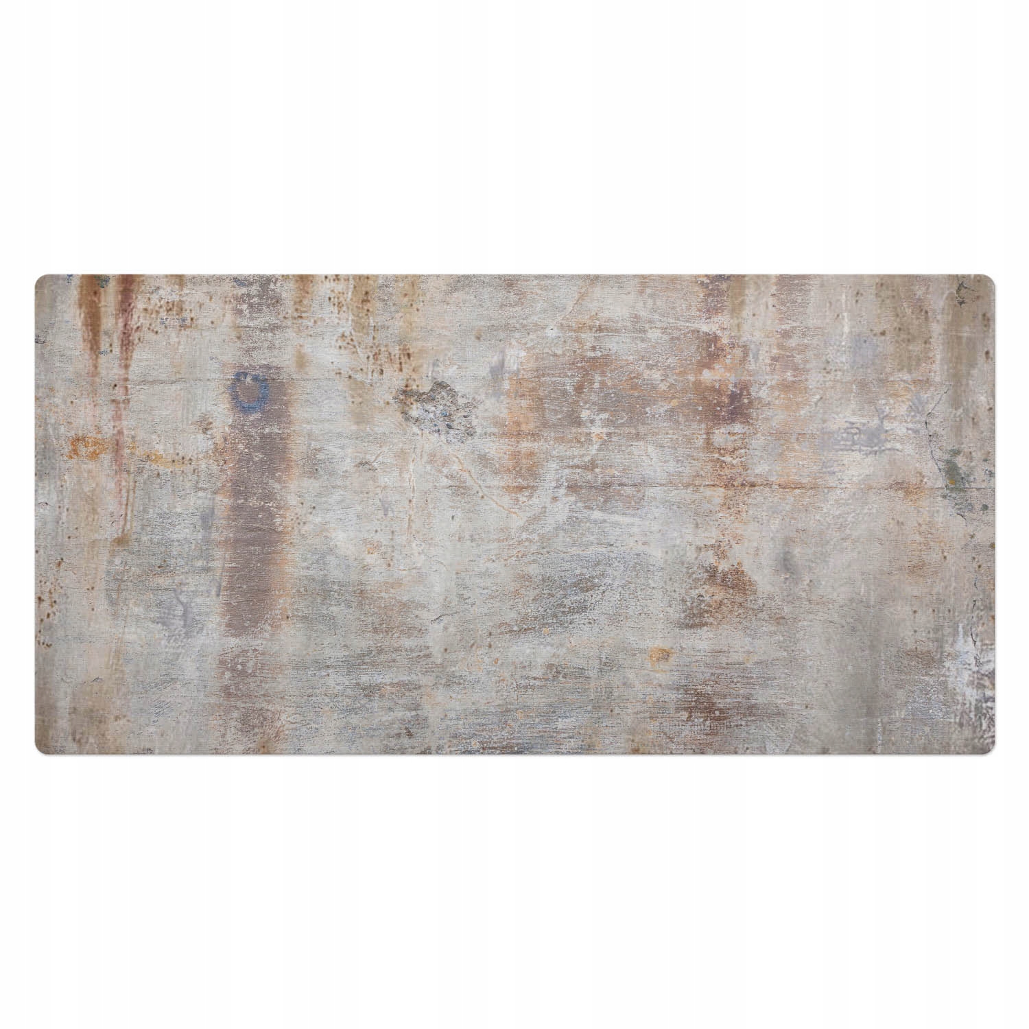 Protiskluzová ochranná podložka na psací stůl s grafikou Rezavá struktura 100 x 50 cm