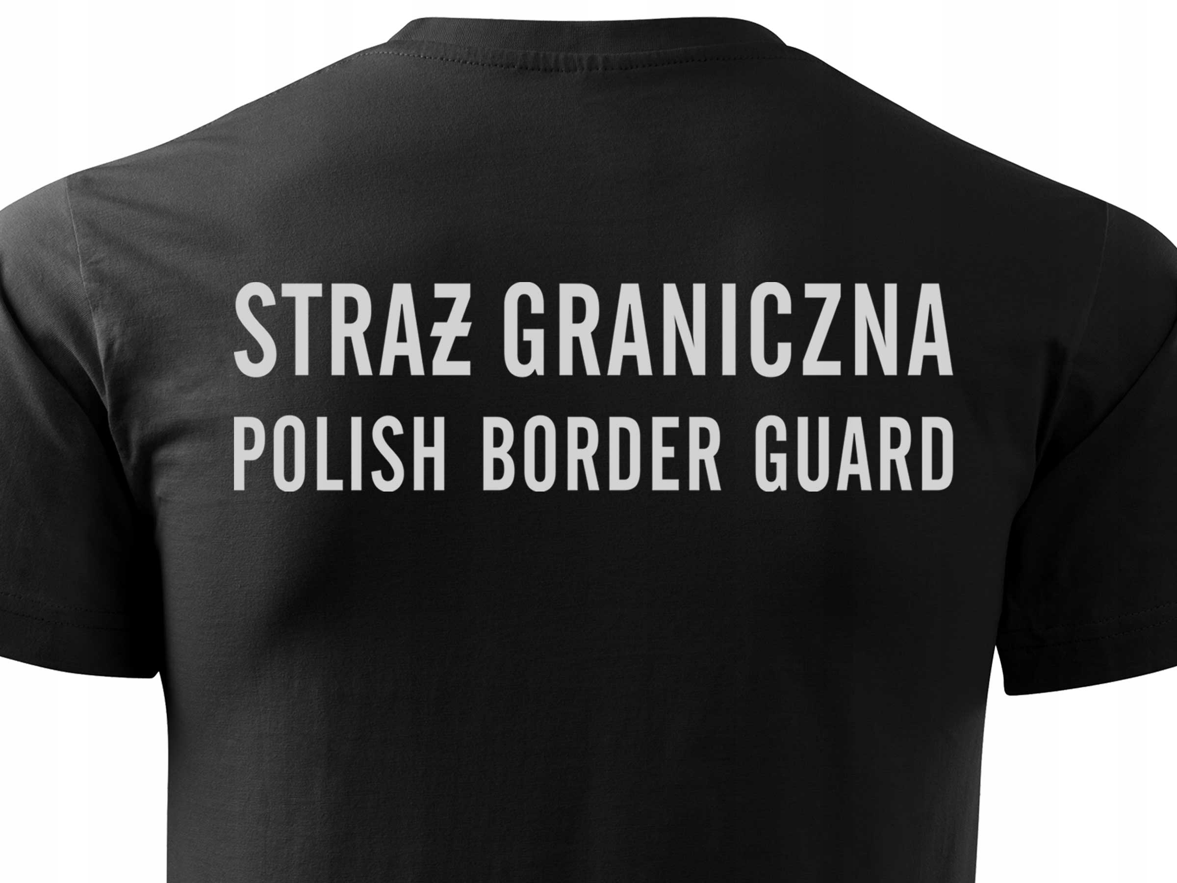 

T-shirt Straż Graniczna Duży Nadruk Plecy Odblask