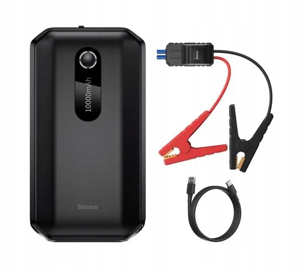 BASEUS POWER BANK JUMP STARTER ROZRUSZNIK 10000 mAh CAR JUMP STARTER KLEMY