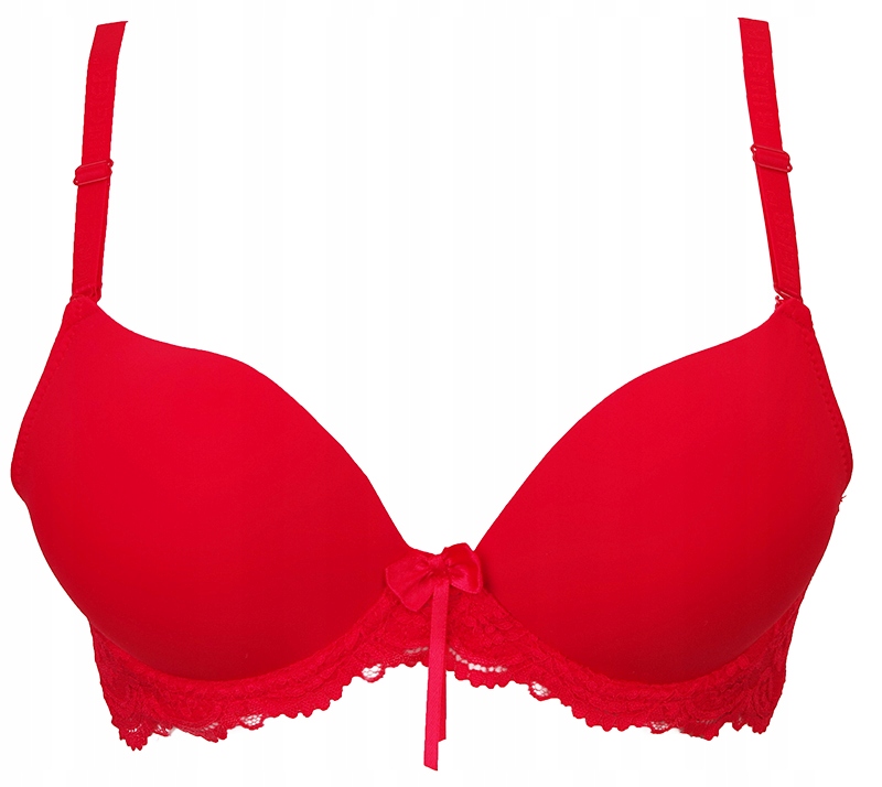 

Biustonosz grubszy push-up z dodatkiem czerwon 80C