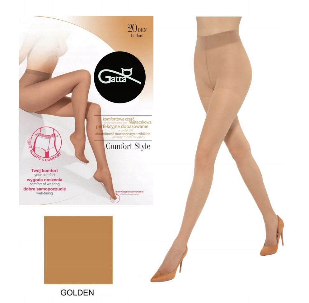 

Rajstopy Gatta Comfort Style 20 Den Golden r. 4-L