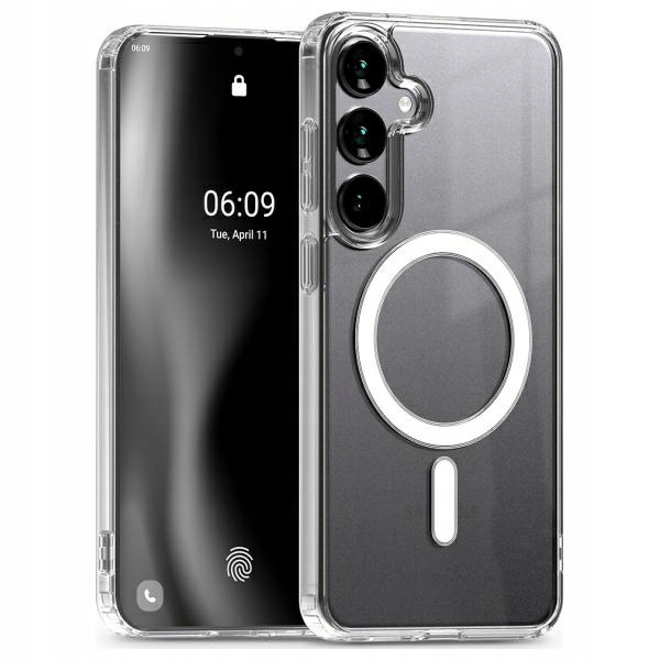 Etui MagSafe Jelhard Mercury przezroczyste do Samsung S24 Fe
