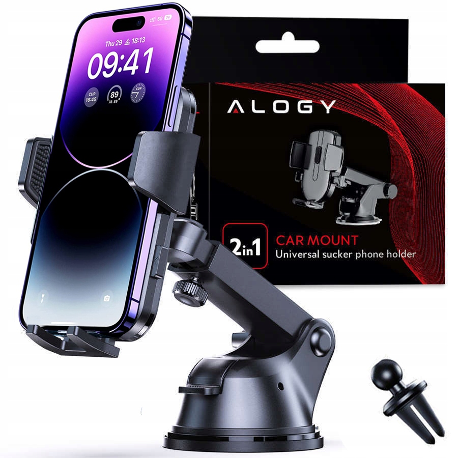 

Uchwyt na Telefon do Samochodu na Kratkę i Deskę